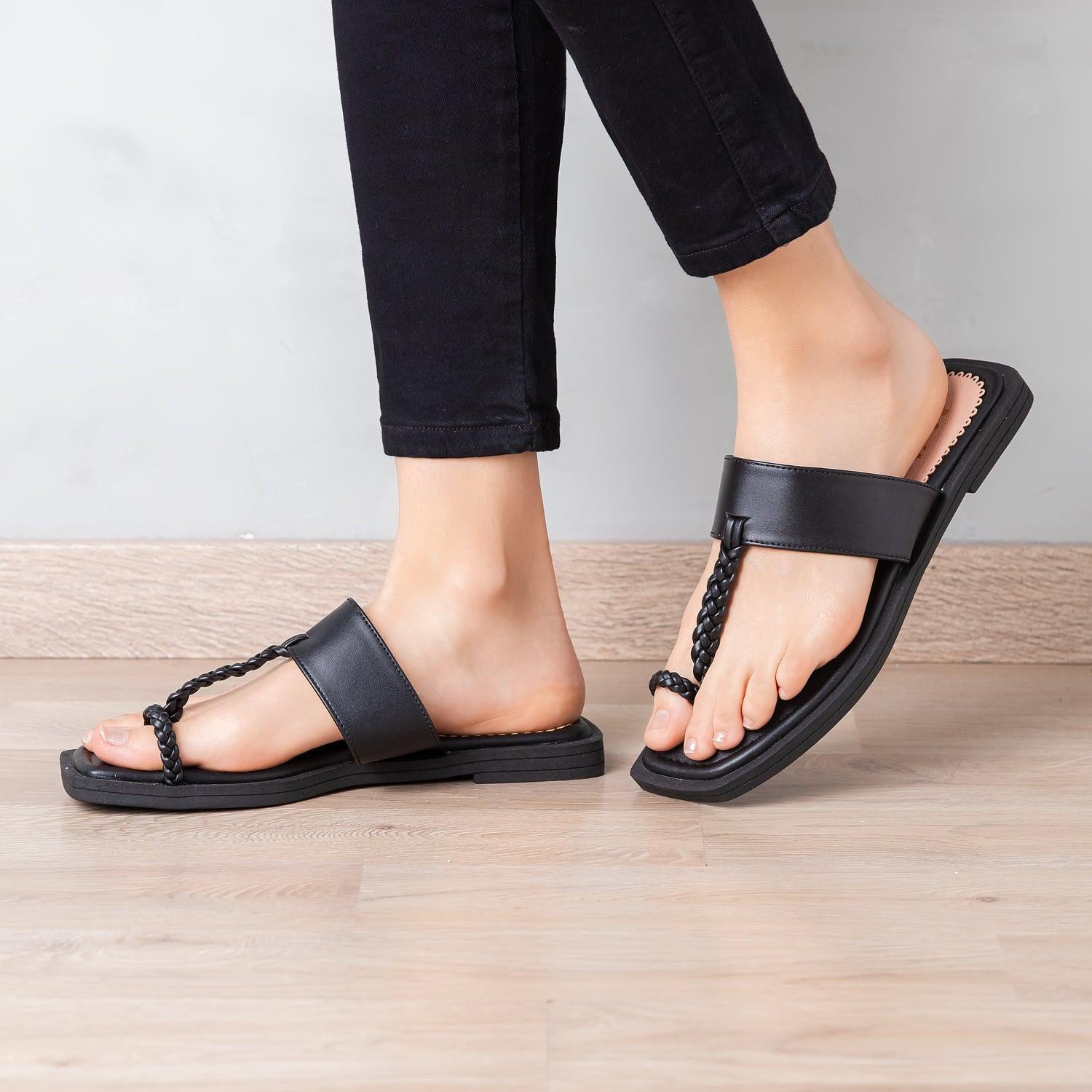 SANDALIAS CASUALES MUJER PAYTON NEGRO - 2
