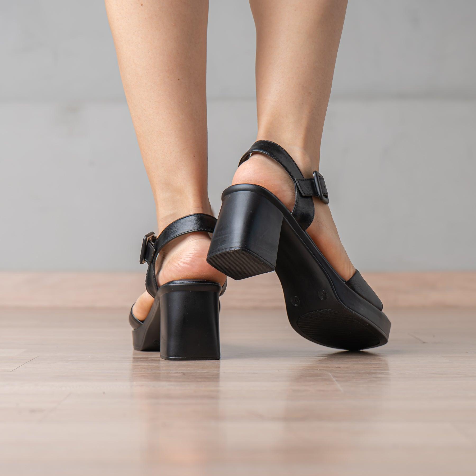 SANDALIAS DE VESTIR MUJER SEKAH NEGRO - 3