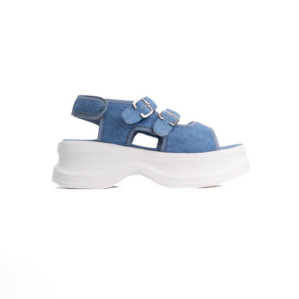 SANDALIAS CASUALES MUJER GORAN DENIM - 4