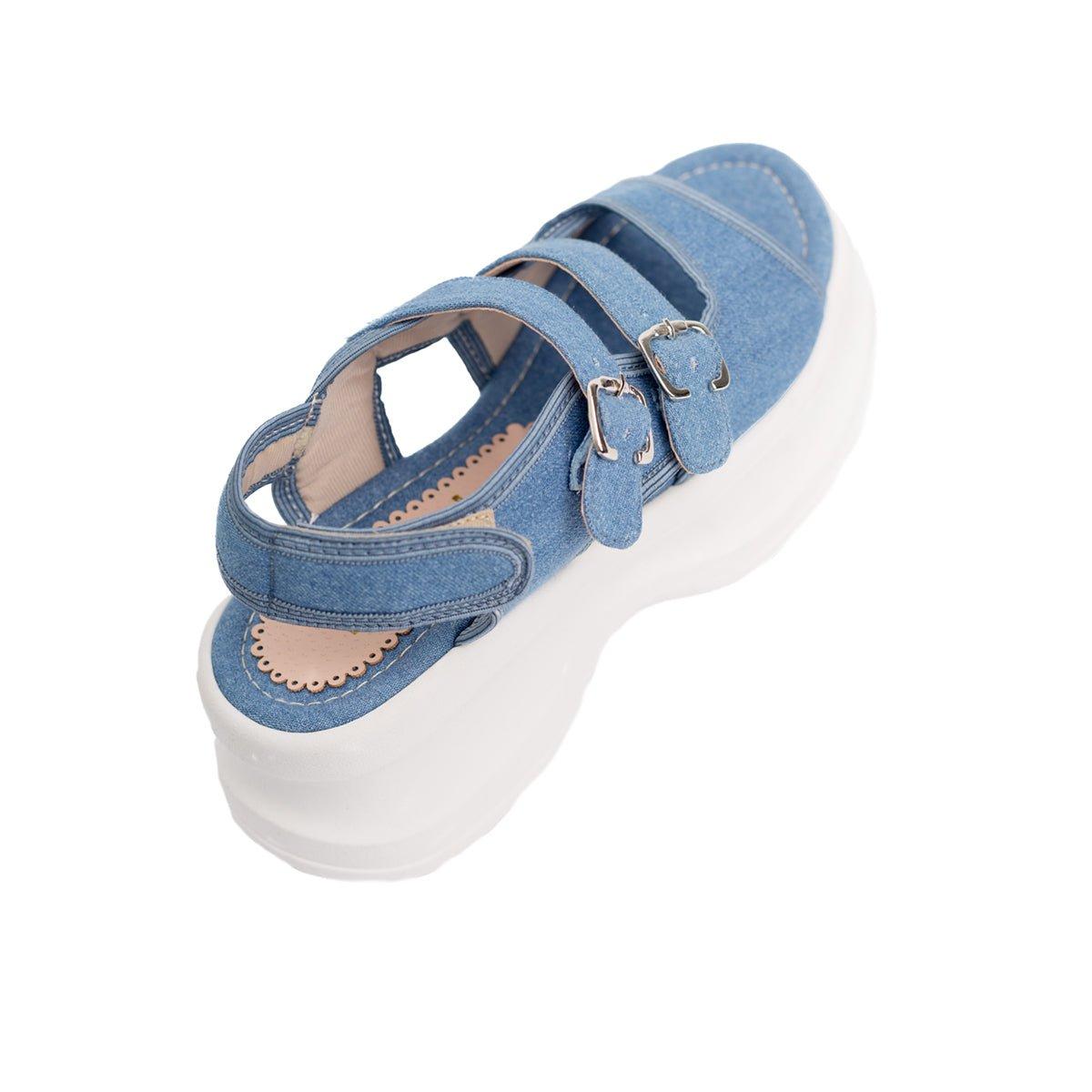 SANDALIAS CASUALES MUJER GORAN DENIM - 6