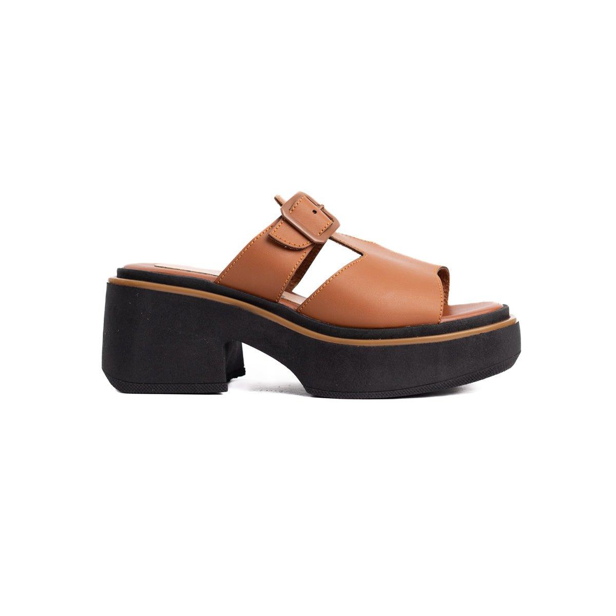 SANDALIAS CASUALES MUJER GUSTOV CAMEL - 3