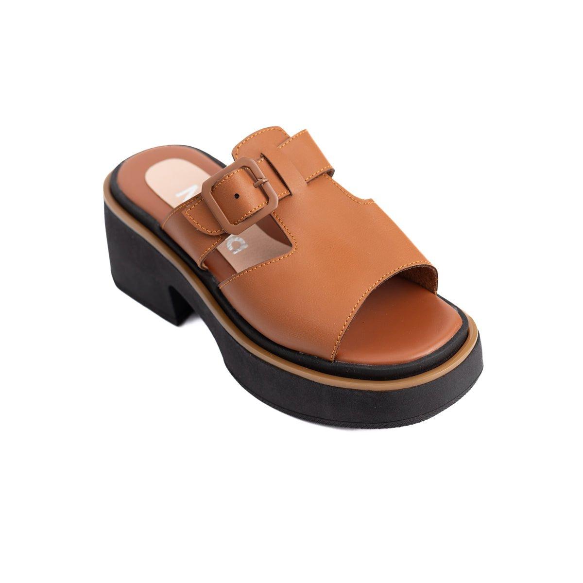 SANDALIAS CASUALES MUJER GUSTOV CAMEL - 5