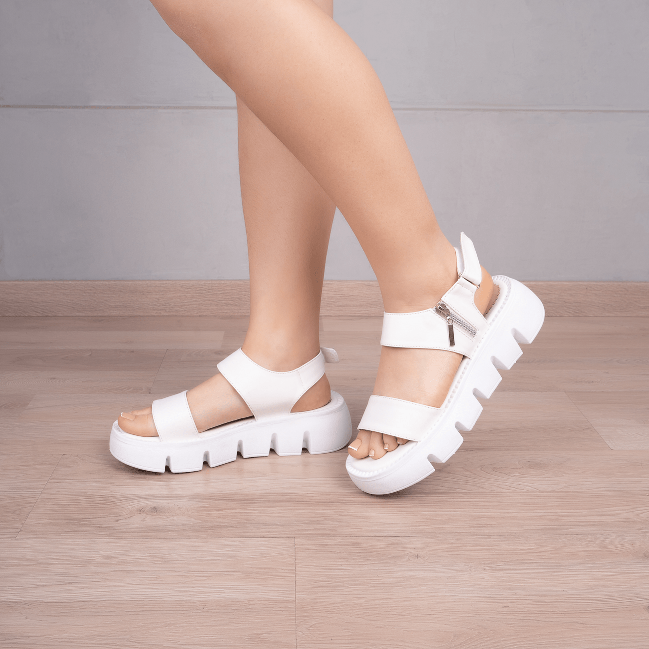SANDALIAS CASUALES MUJER ASMARA BLANCO - 1
