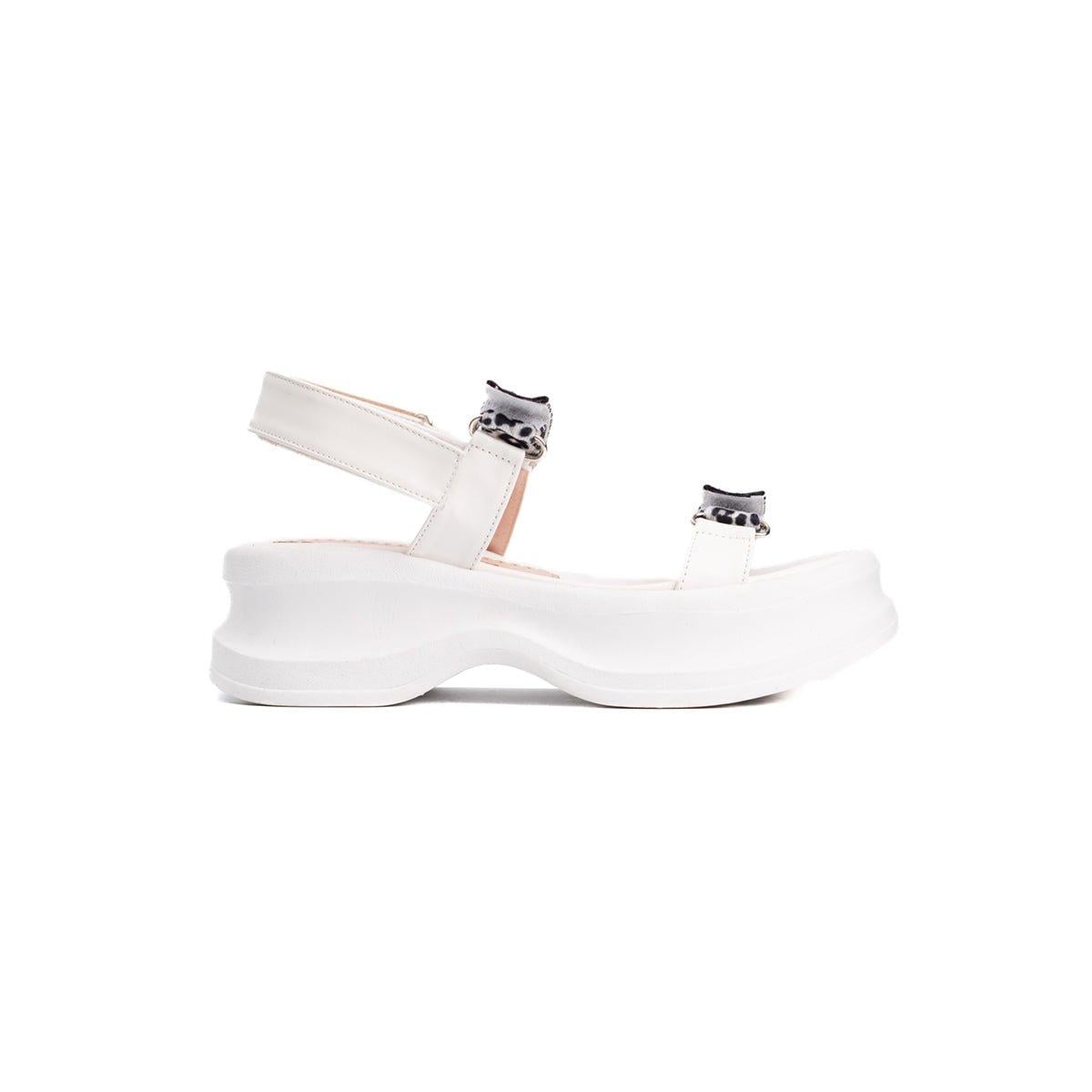 SANDALIAS CASUALES MUJER DUSA BLANCO - 4
