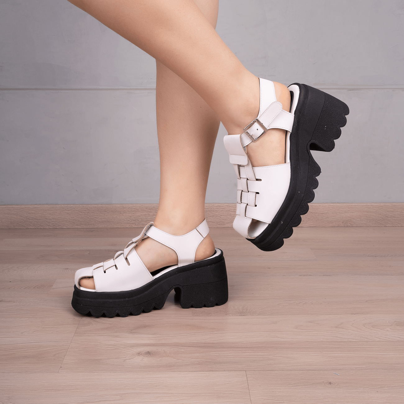 SANDALIAS CASUALES MUJER DAKAR BLANCO - 1