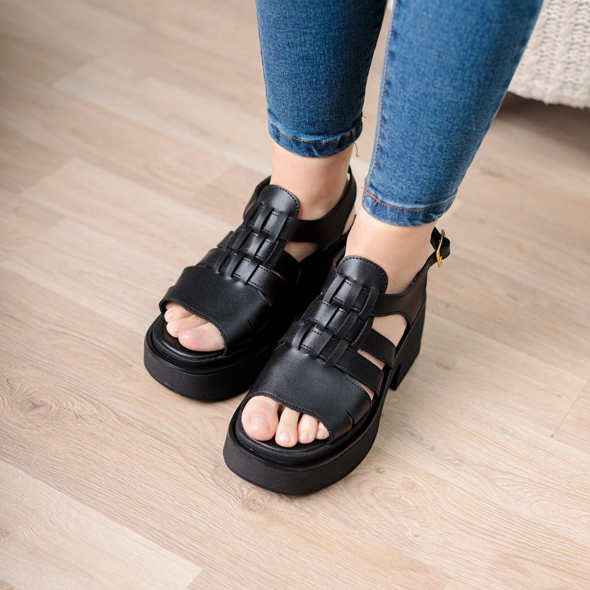 SANDALIAS CASUALES MUJER CANDIA NEGRO - 2