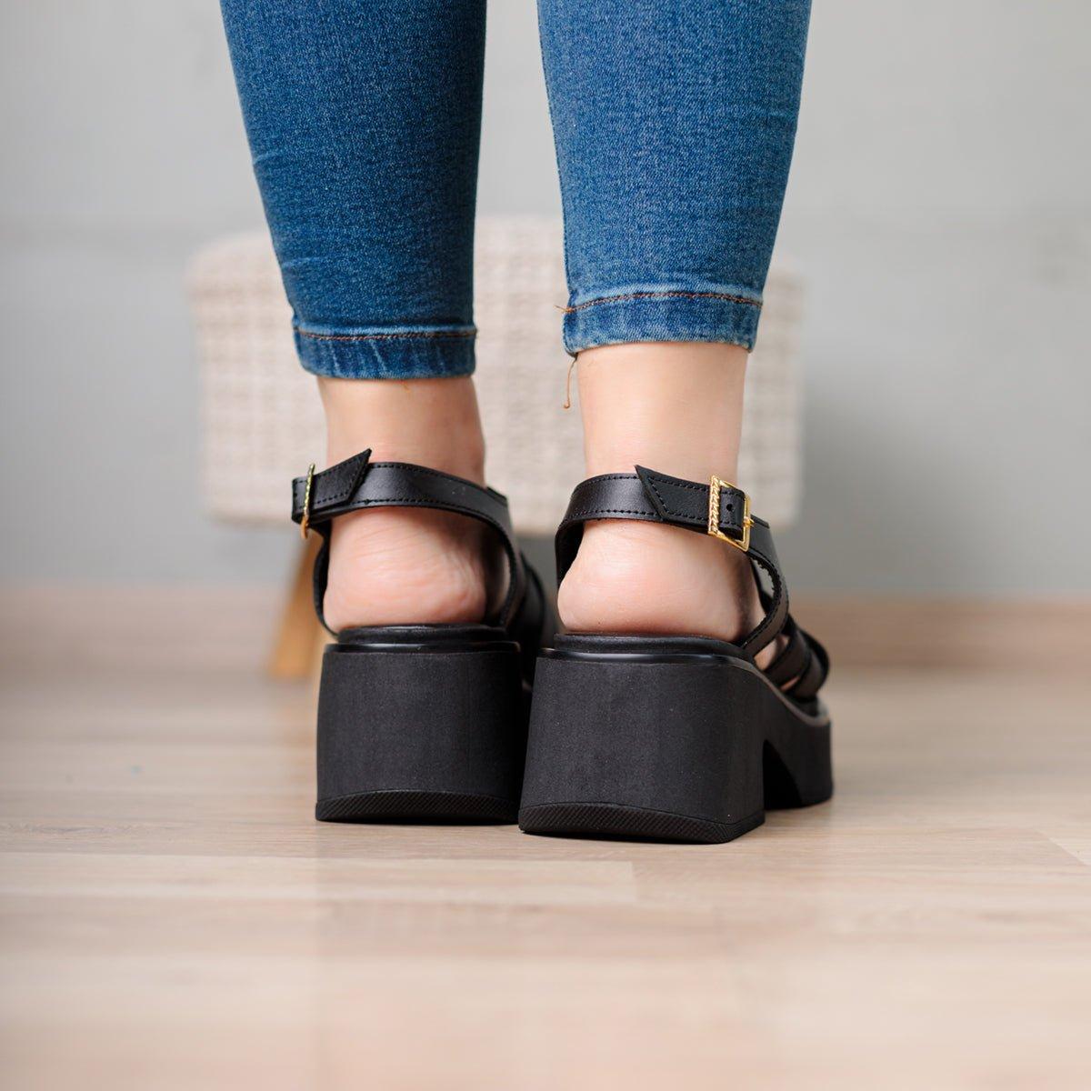 SANDALIAS CASUALES MUJER CANDIA NEGRO - 3