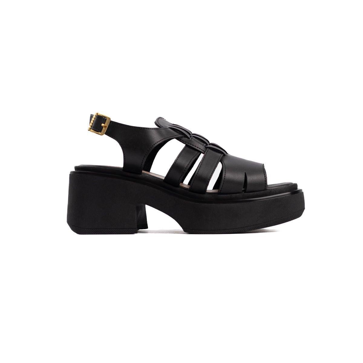 SANDALIAS CASUALES MUJER CANDIA NEGRO - 4