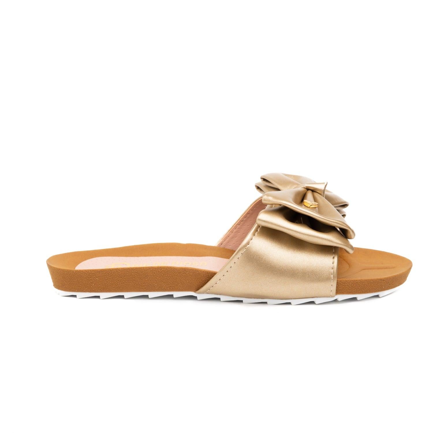 SANDALIAS CASUALES MUJER MINNA DORADO - 2