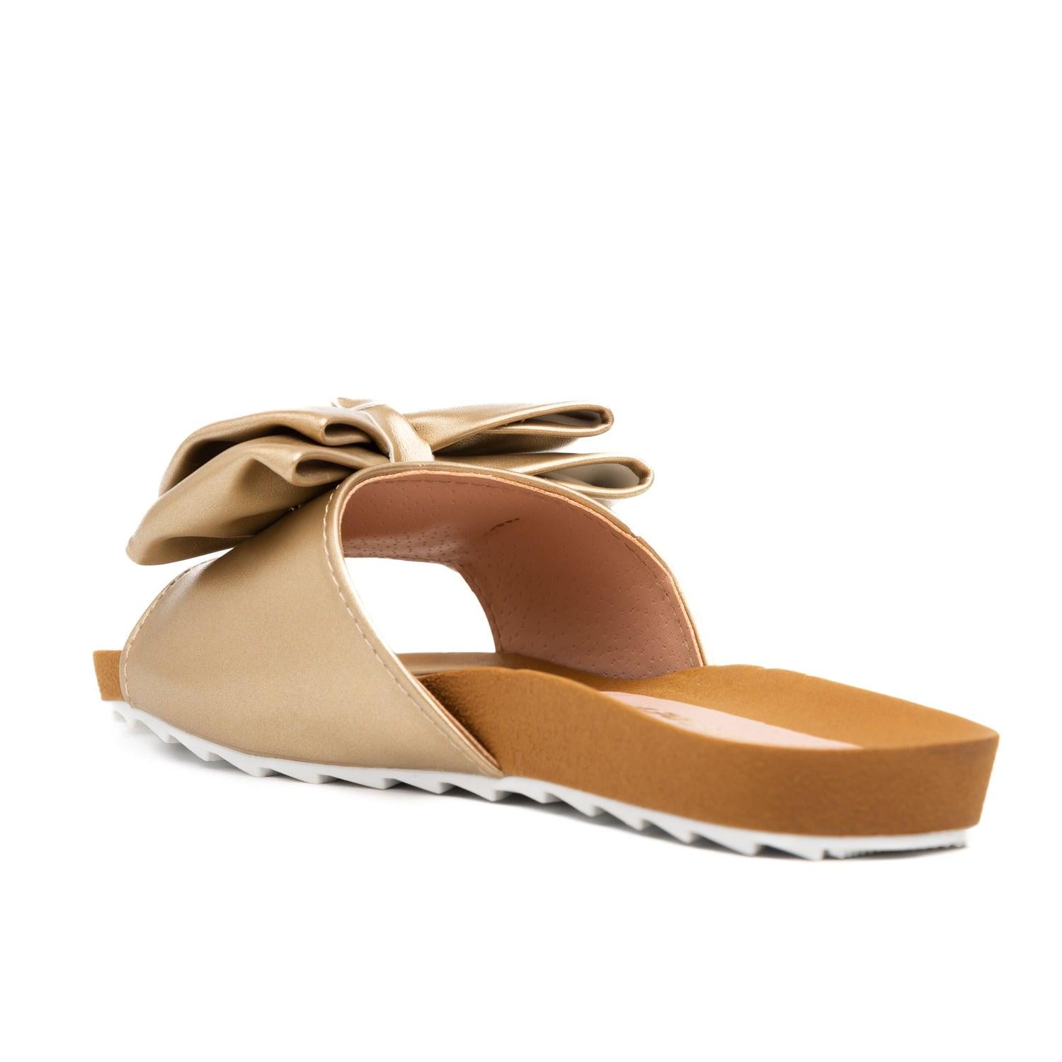 SANDALIAS CASUALES MUJER MINNA DORADO - 4