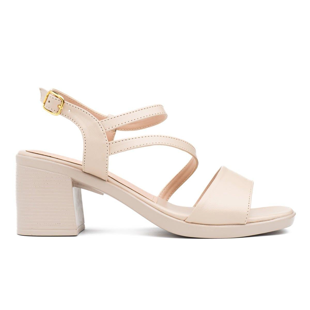 SANDALIAS DE VESTIR MUJER PARDO BEIGE - 4