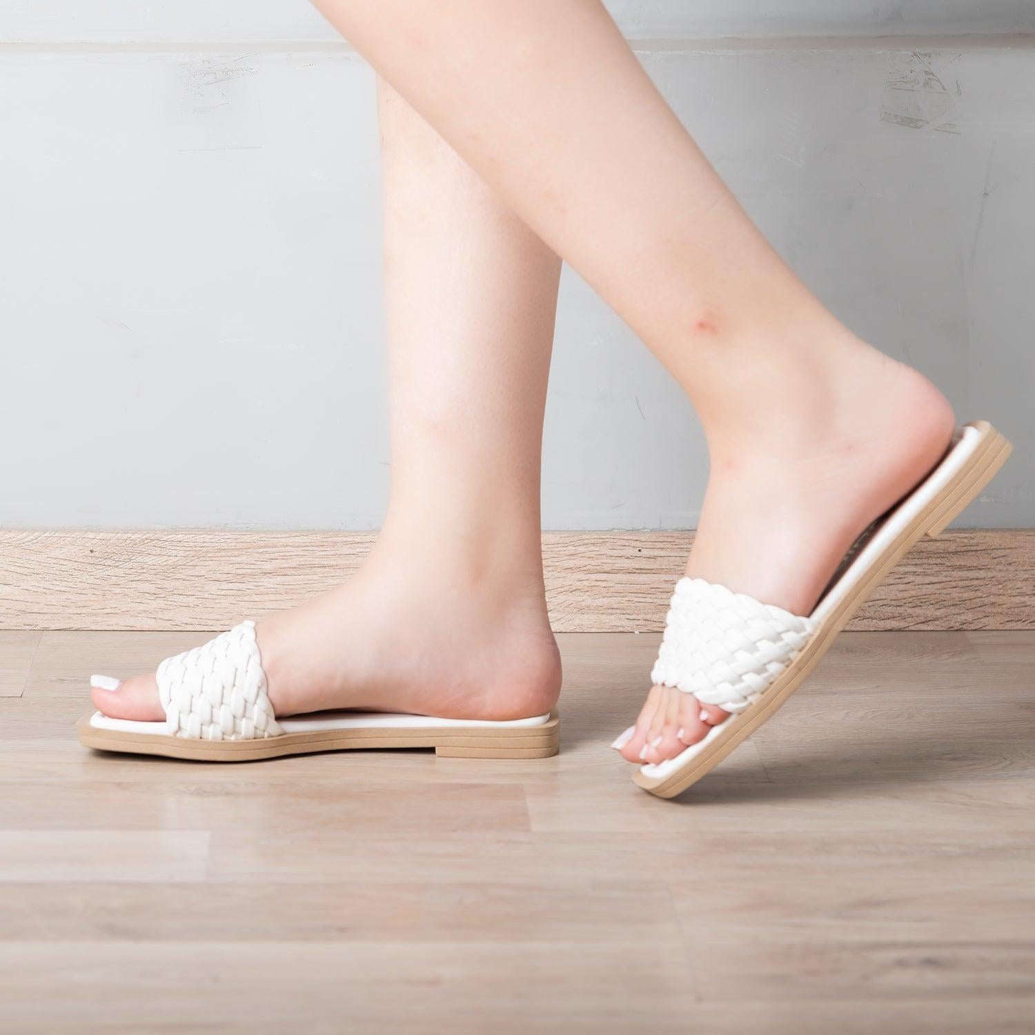 SANDALIAS CASUALES MUJER POYET BLANCO - 1