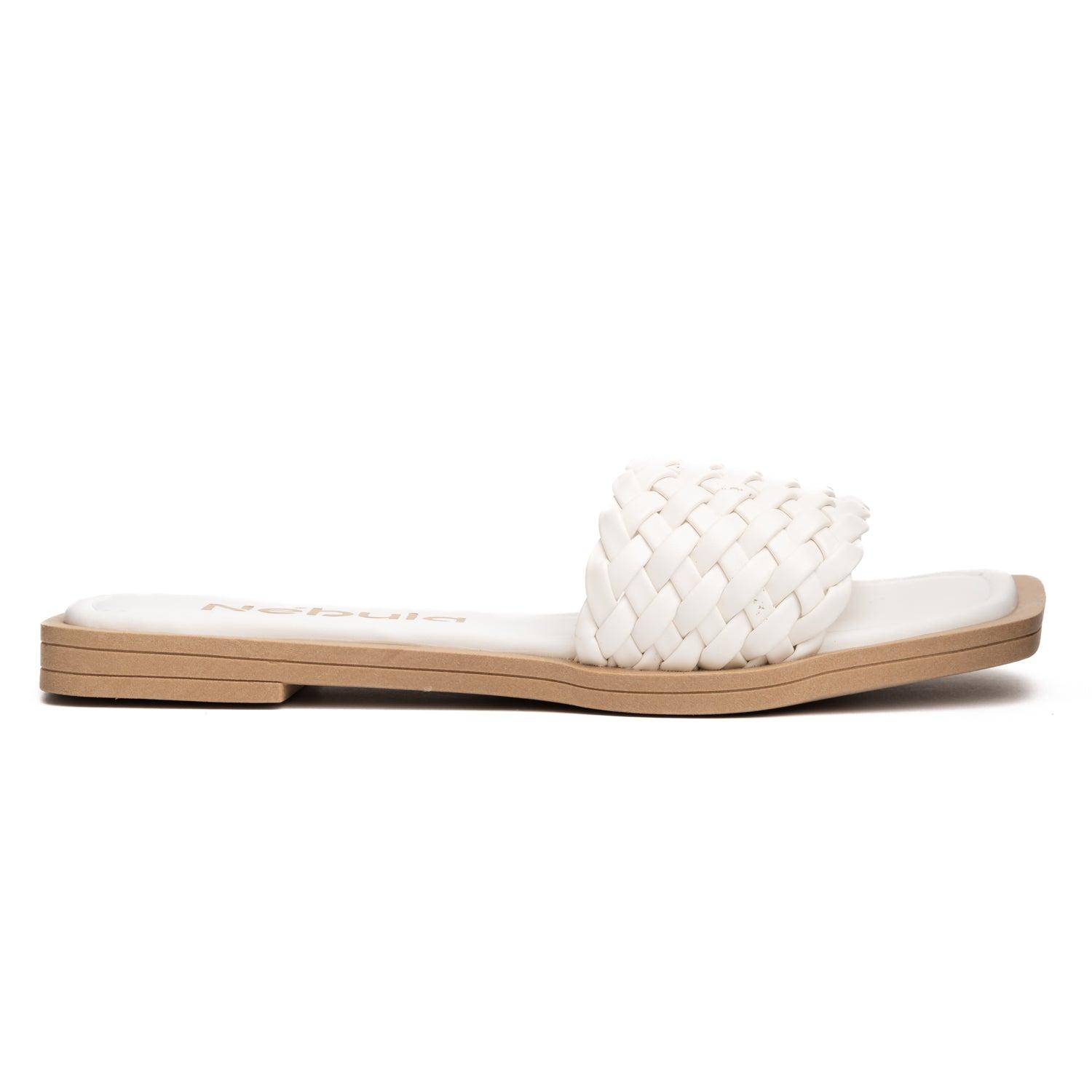 SANDALIAS CASUALES MUJER POYET BLANCO - 4