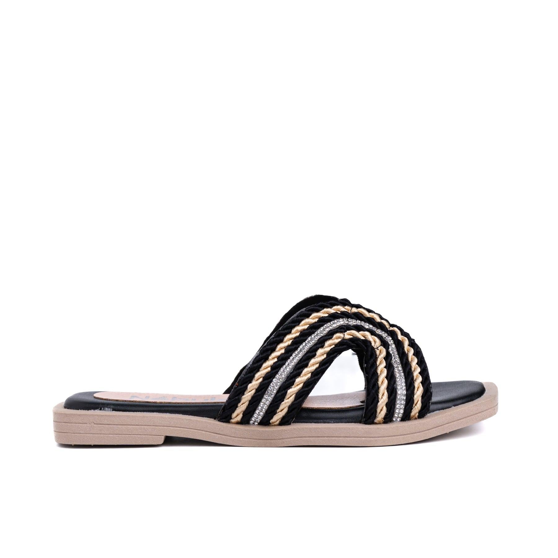 SANDALIAS CASUALES MUJER OKUBO NEGRO - 4