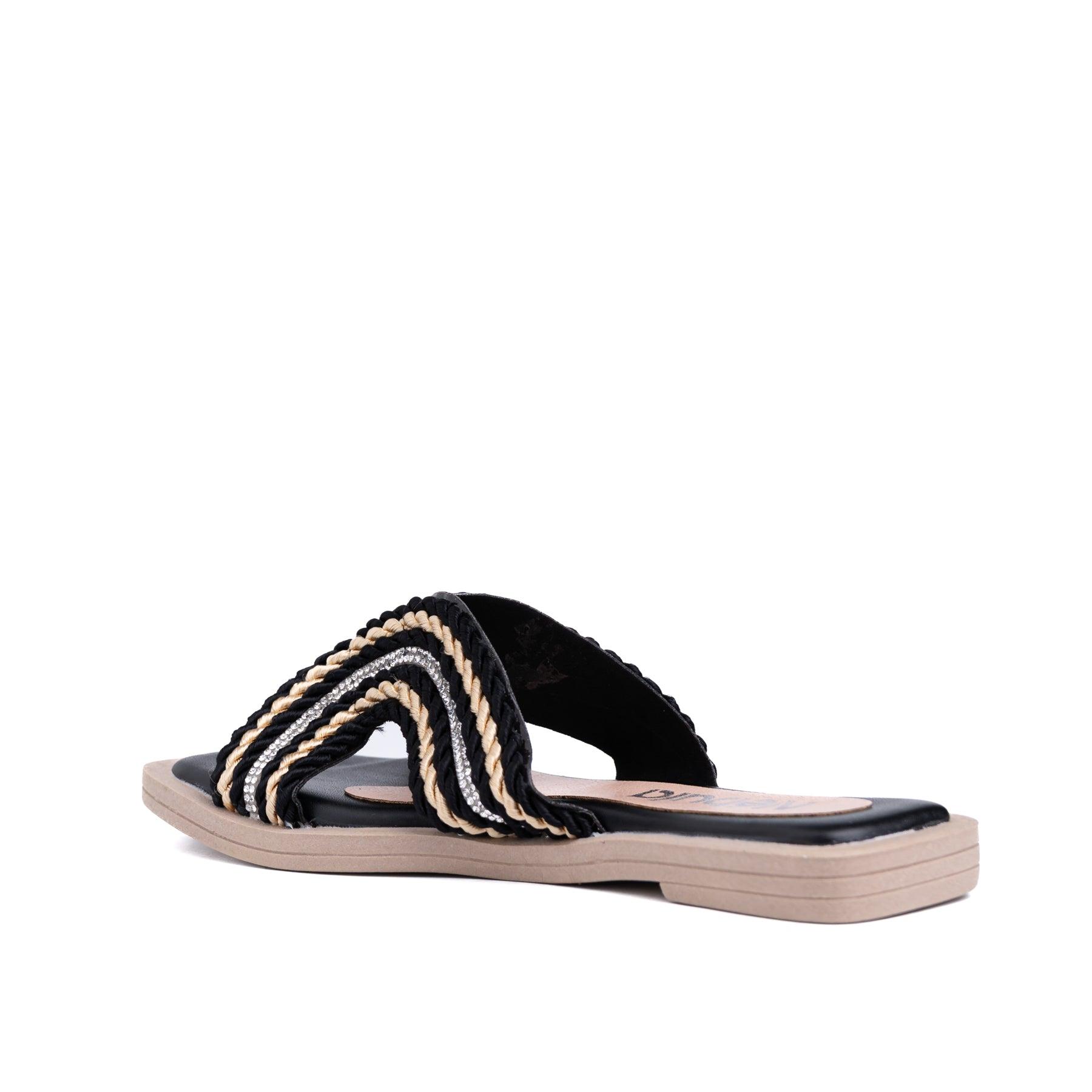 SANDALIAS CASUALES MUJER OKUBO NEGRO - 6