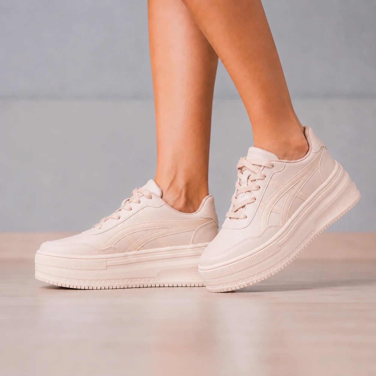 ZAPATILLAS URBANAS MUJER NAMUR  BEIGE - 1