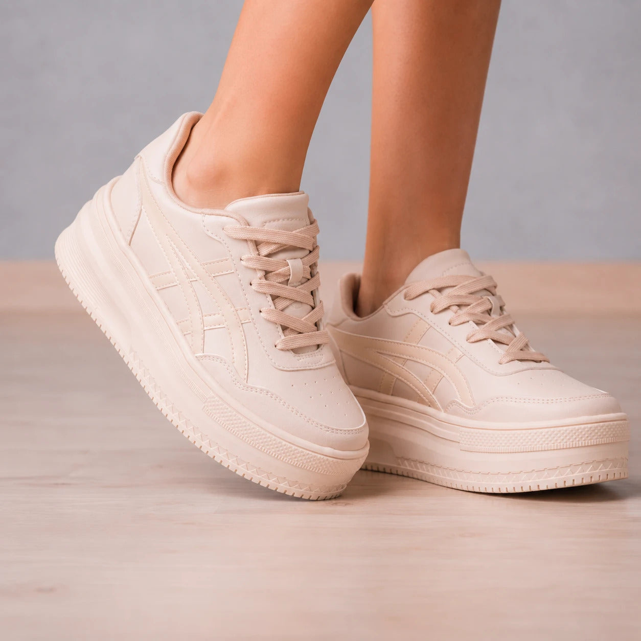 ZAPATILLAS URBANAS MUJER NAMUR  BEIGE - 6