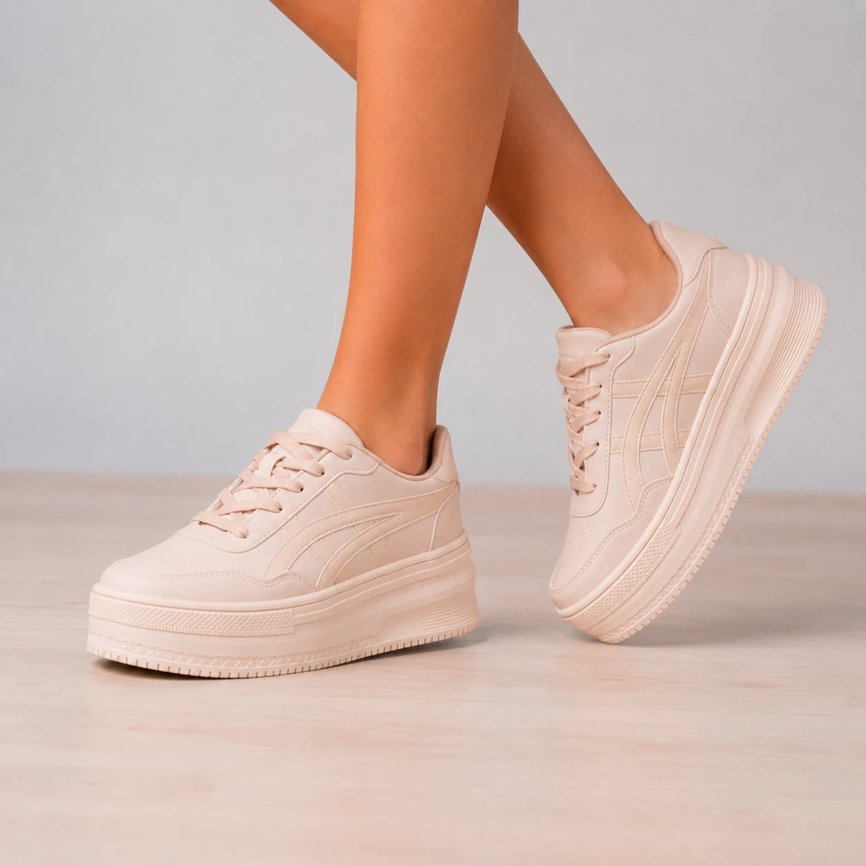 ZAPATILLAS URBANAS MUJER NAMUR  BEIGE - 7