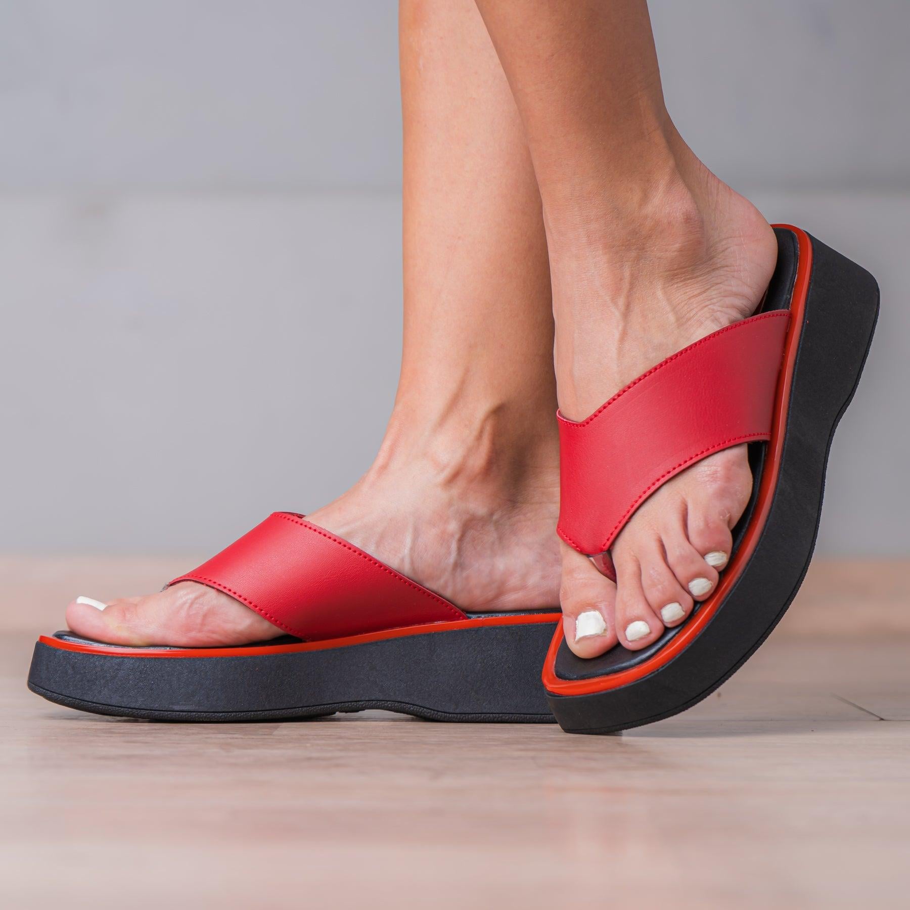 SANDALIAS DE VESTIR MUJER ESTERLAH ROJO - 2
