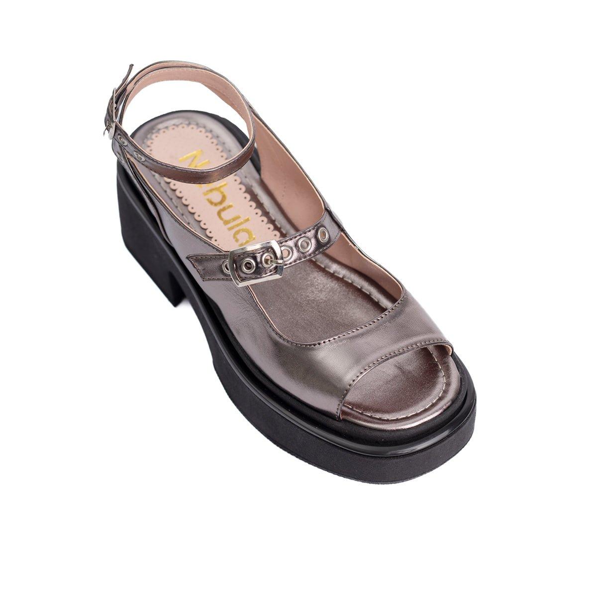 SANDALIAS CASUALES MUJER VASELA PLATEADO - 5