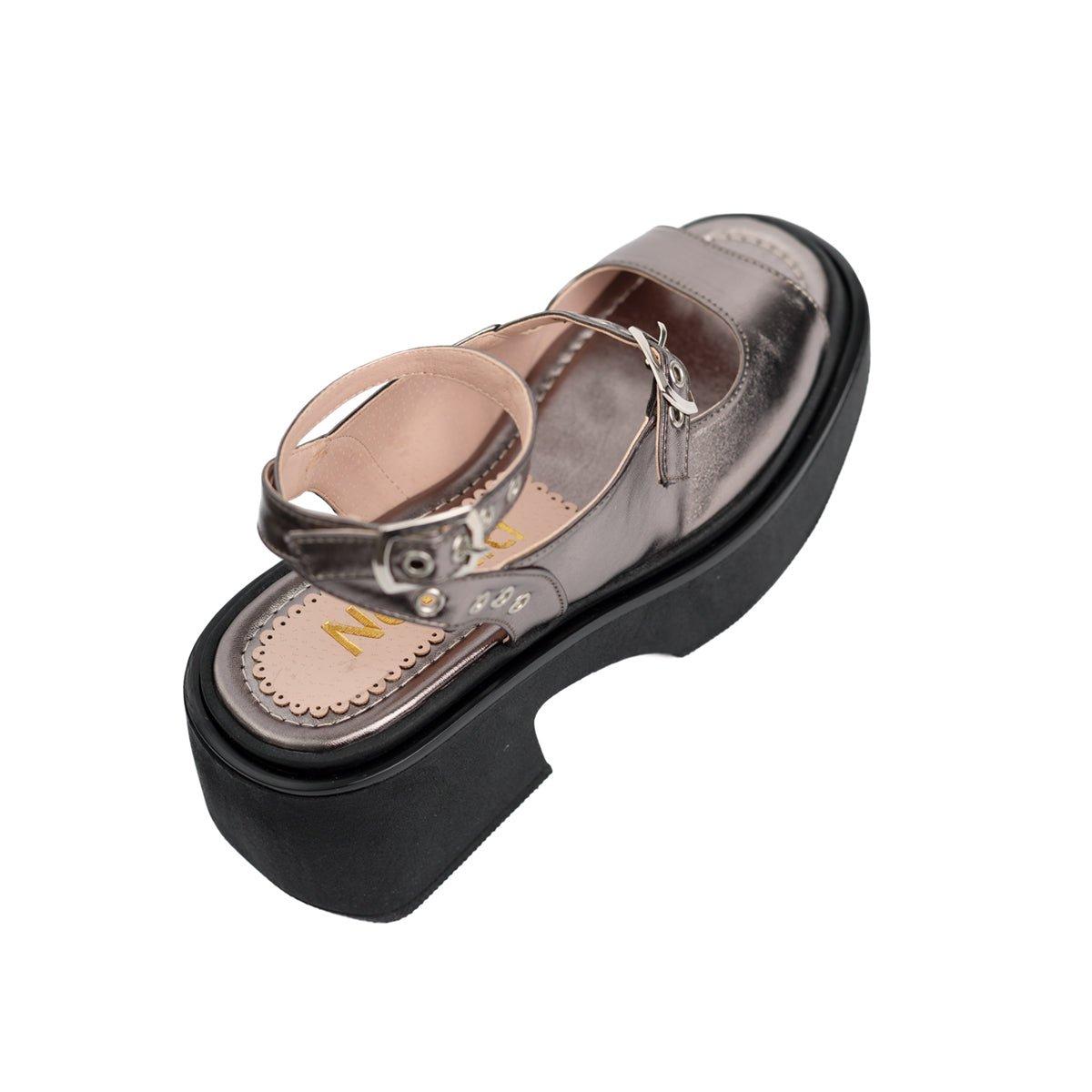 SANDALIAS CASUALES MUJER VASELA PLATEADO - 6