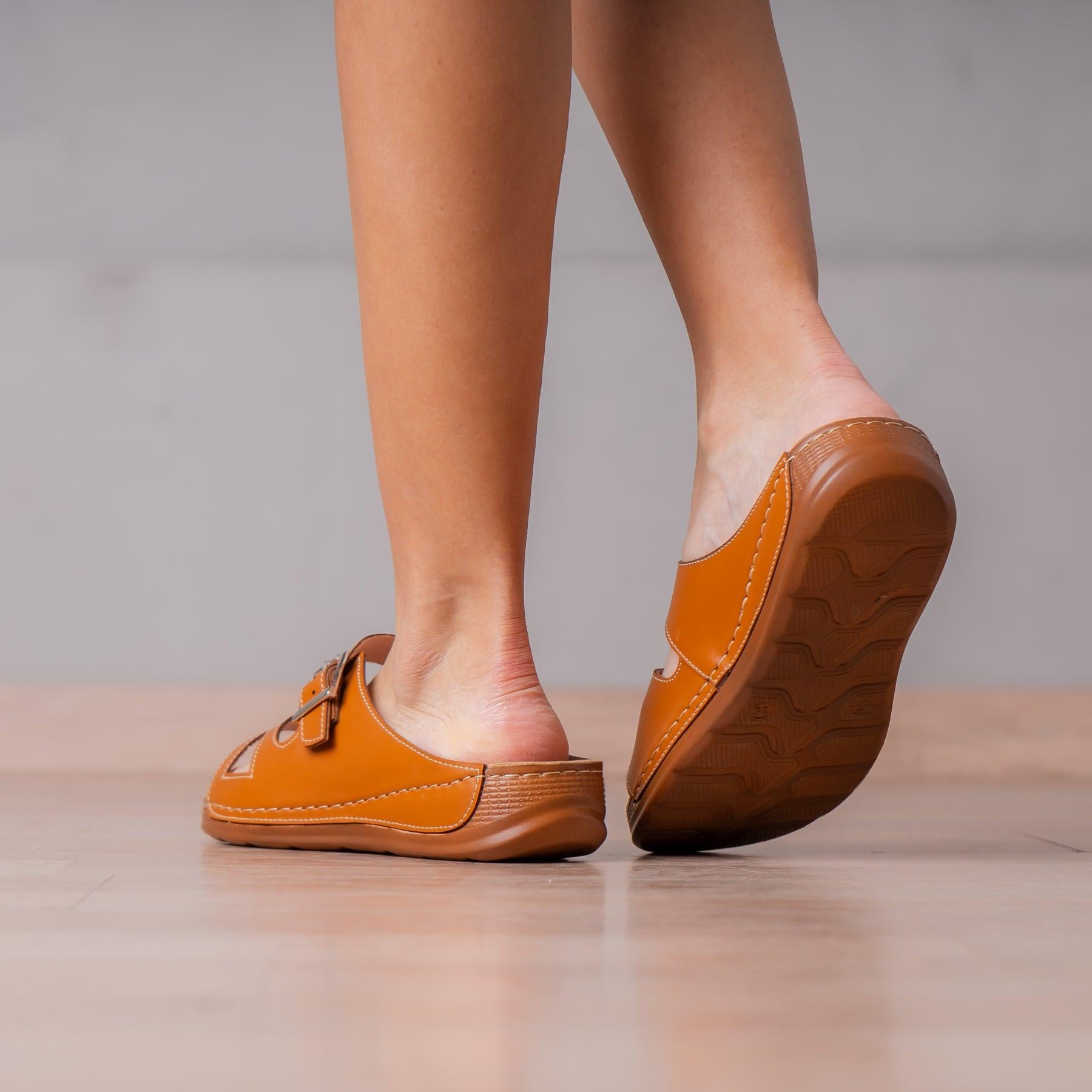 SANDALIAS CASUALES MUJER JOPH CAMEL - 3