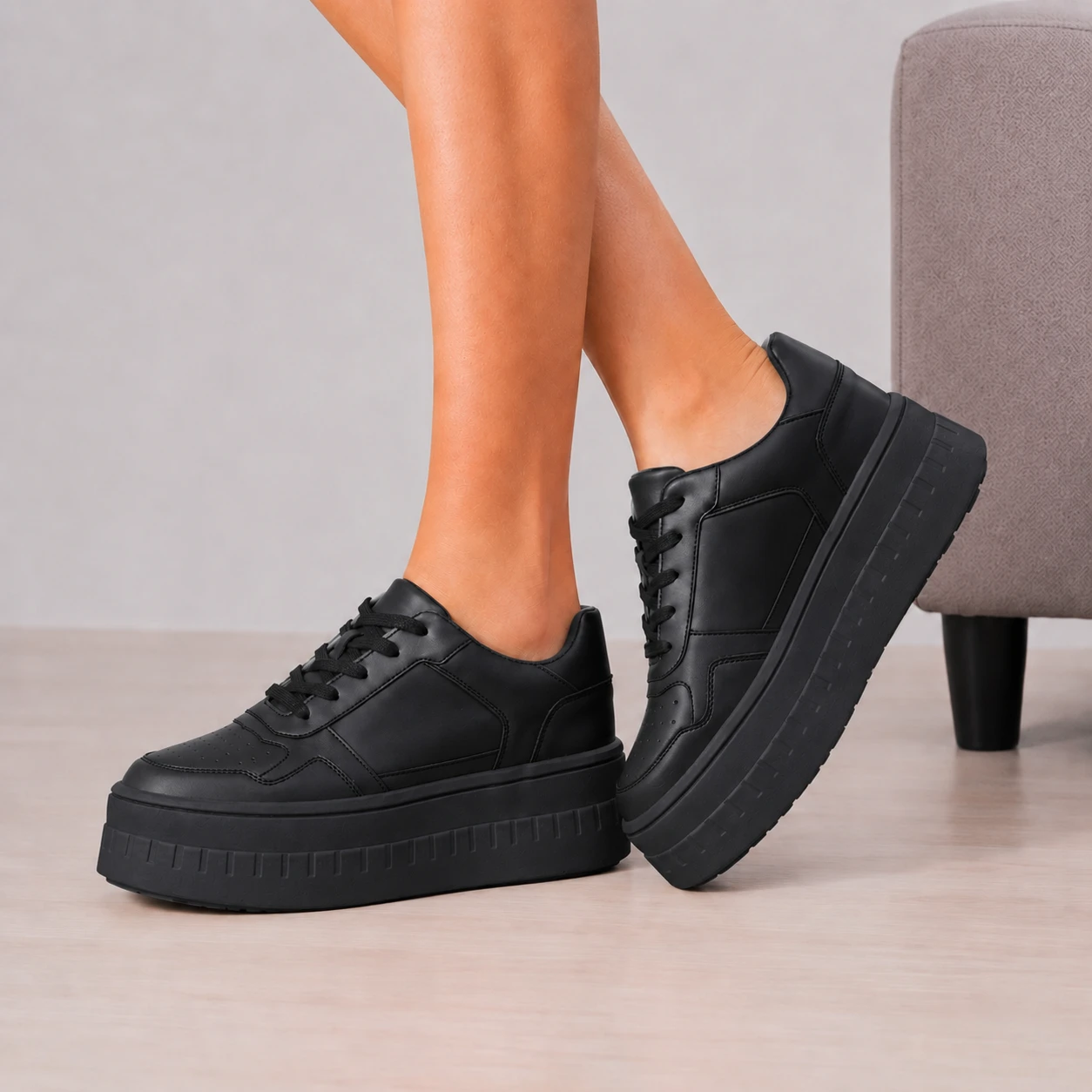 ZAPATILLAS URBANAS MUJER BENETTON NEGRO - 3