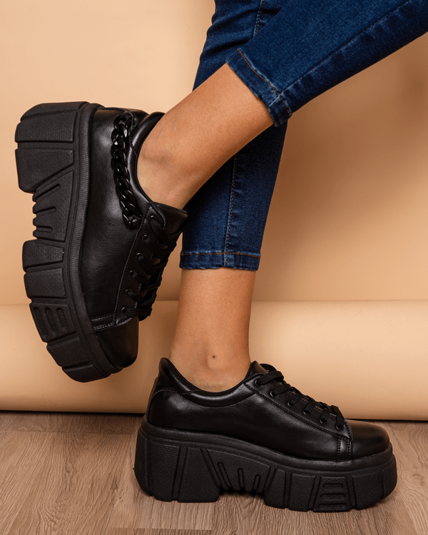 ZAPATILLAS URBANAS MUJER DONA NEGRO - 1