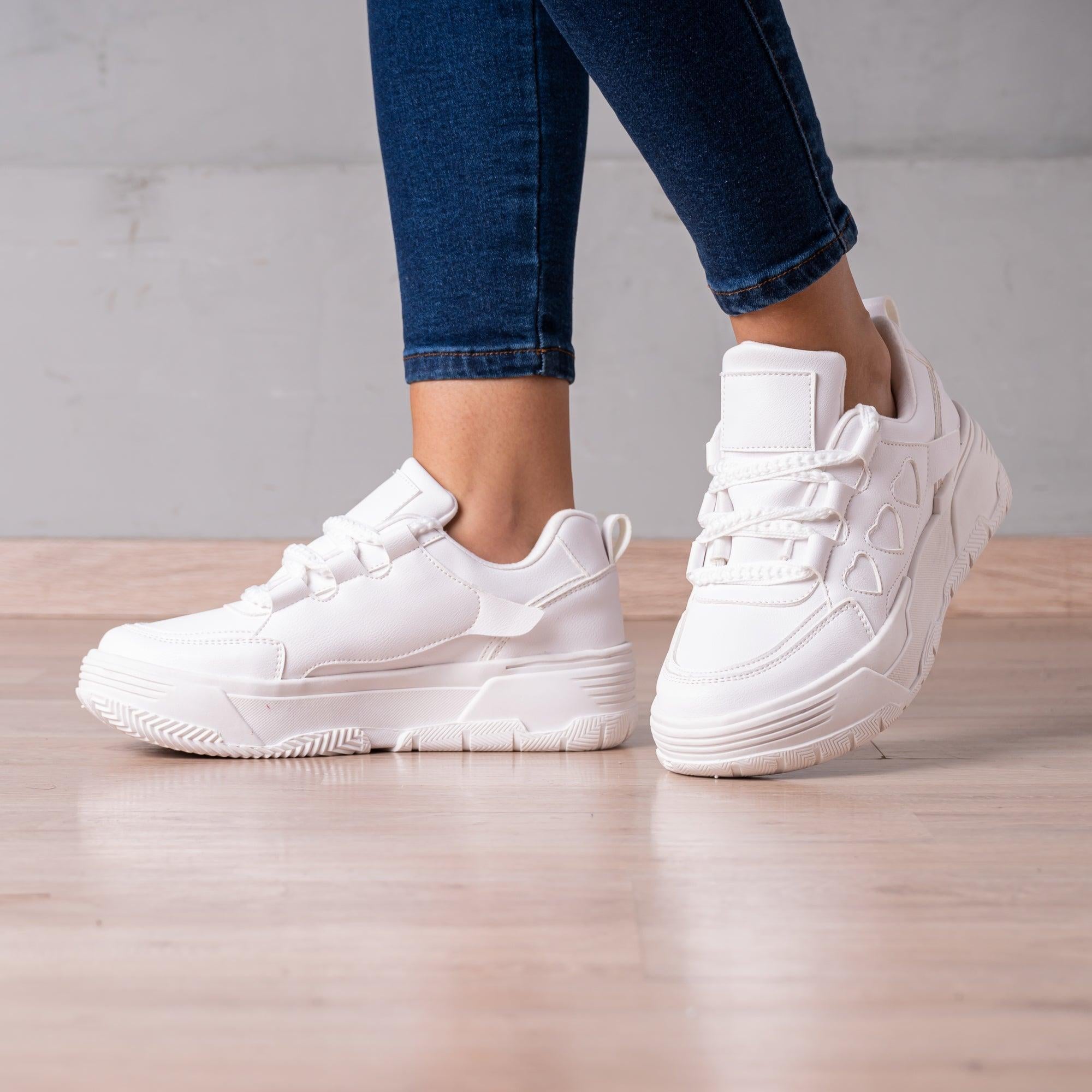 ZAPATILLAS URBANAS MUJER CORAZONE BLANCO - 1