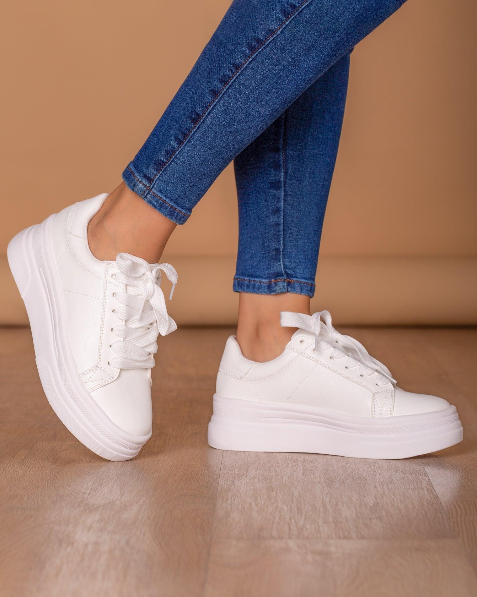 ZAPATILLAS URBANAS MUJER BENARES BLANCO - 1