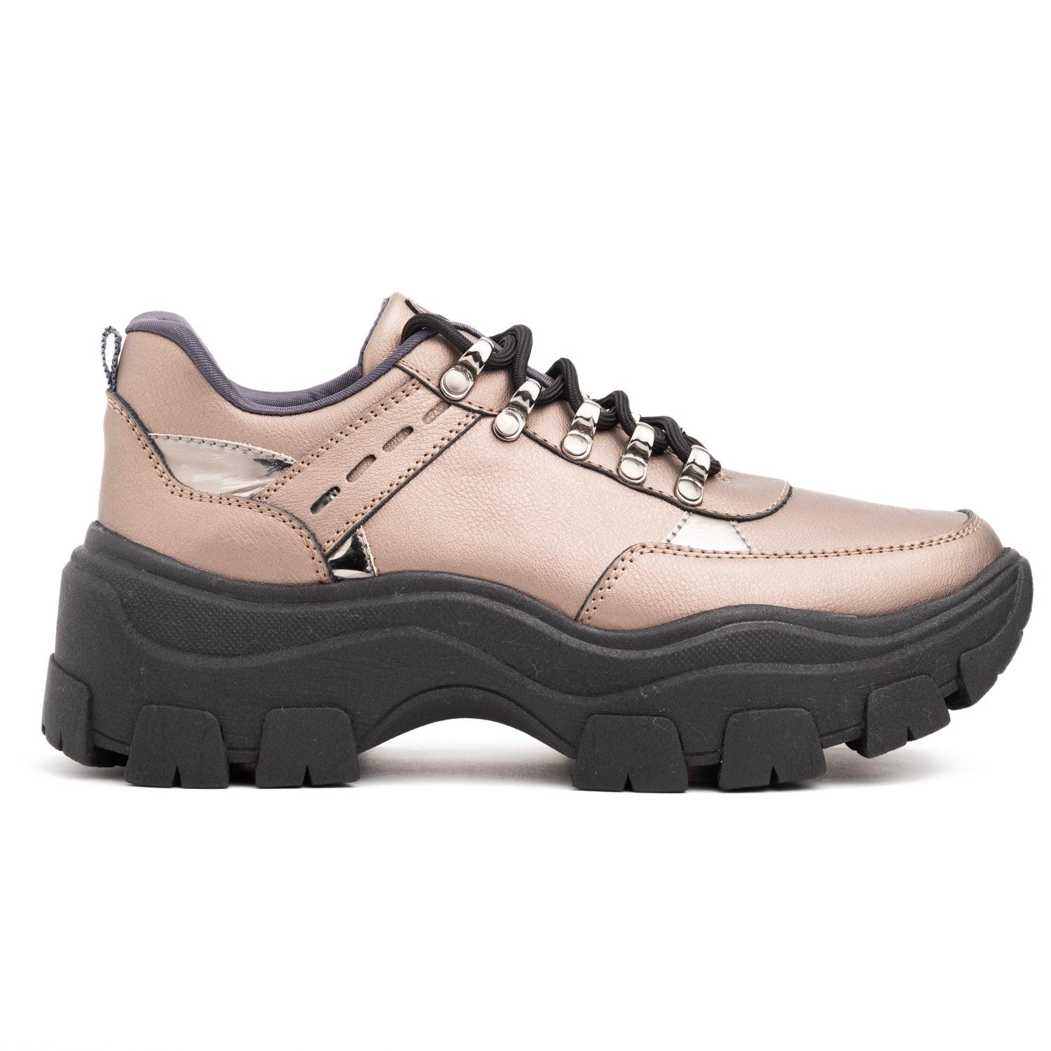ZAPATILLAS URBANAS MUJER GOLDEN PLATEADO - 4