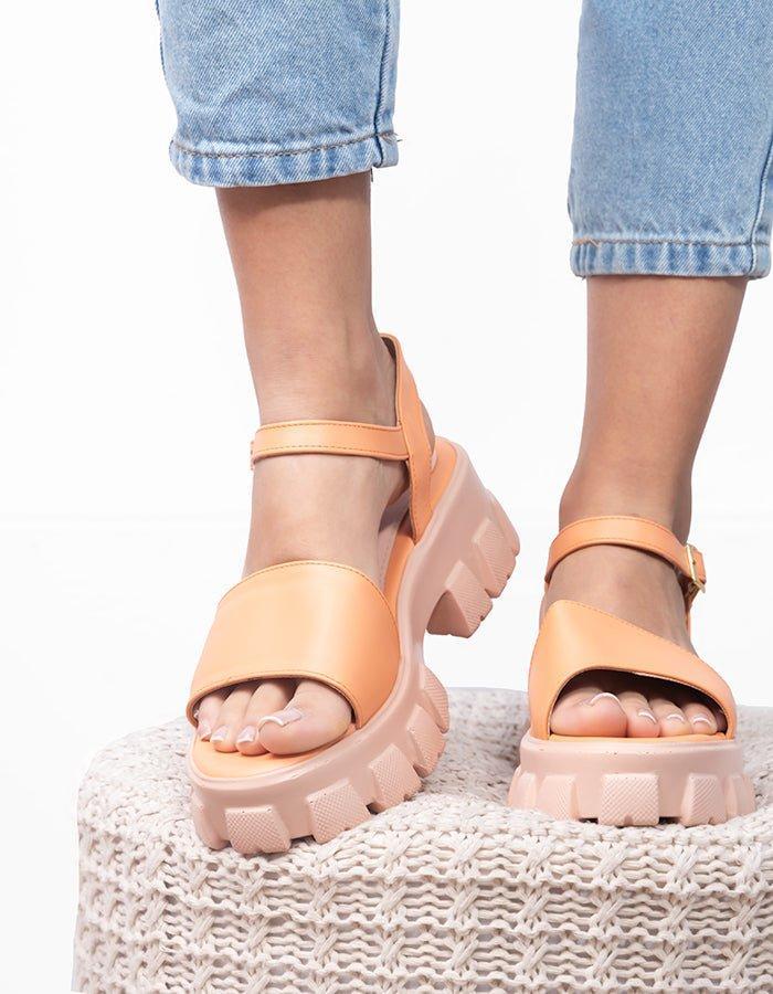 SANDALIAS CASUALES MUJER REGGIO ANARANJANDO - 1