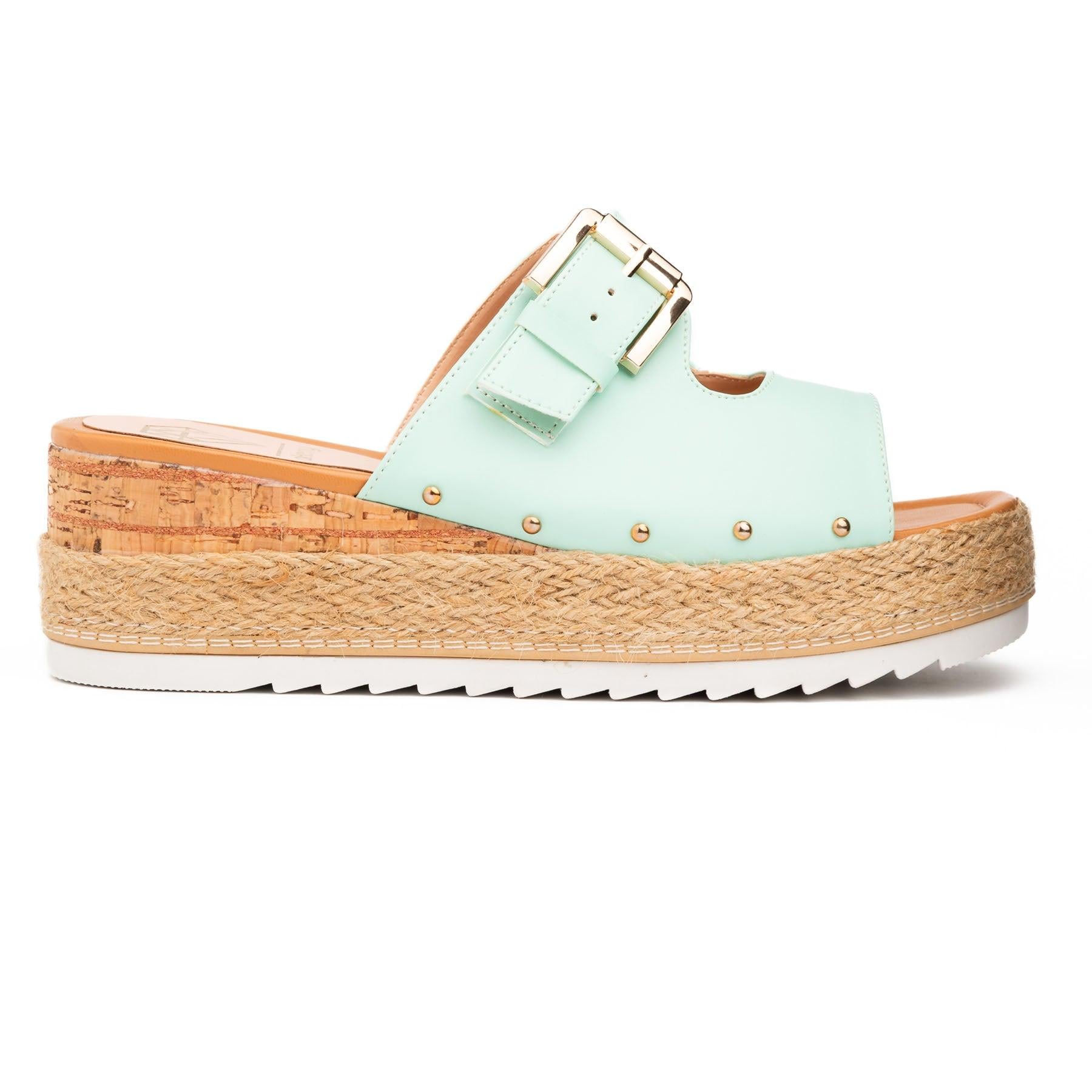 SANDALIAS CASUALES MUJER SERENA VERDE AGUA - 2
