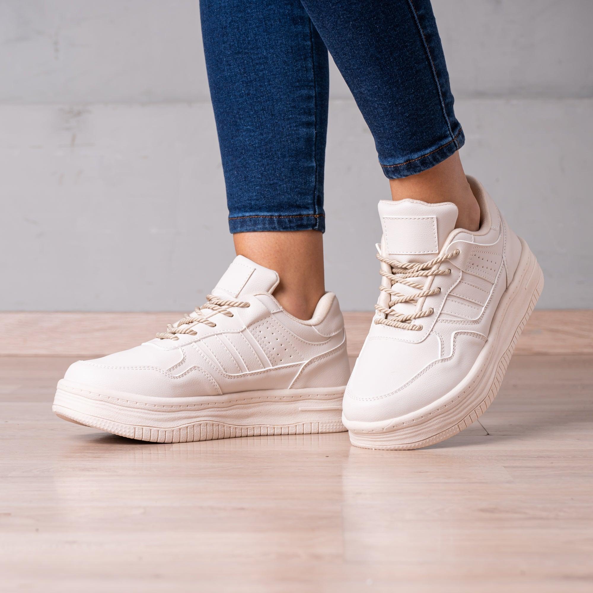 ZAPATILLAS URBANAS MUJER BAMPOX NUDE - 1