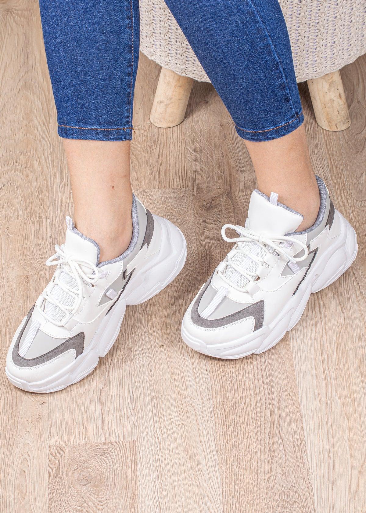 ZAPATILLAS URBANAS MUJER POBLADO PLOMO - 1