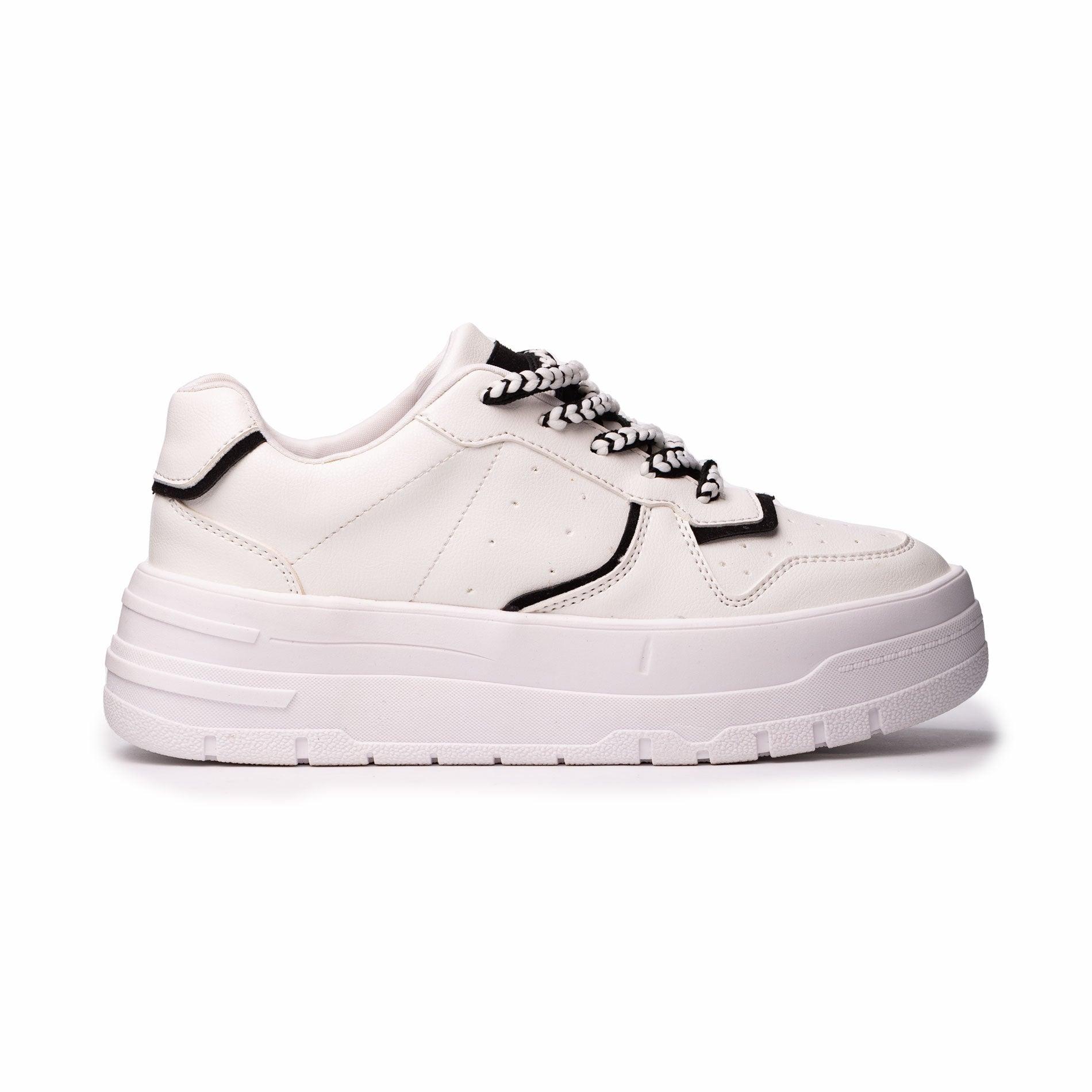 ZAPATILLAS URBANAS MUJER RULES BLANCO Y NEGRO - 4