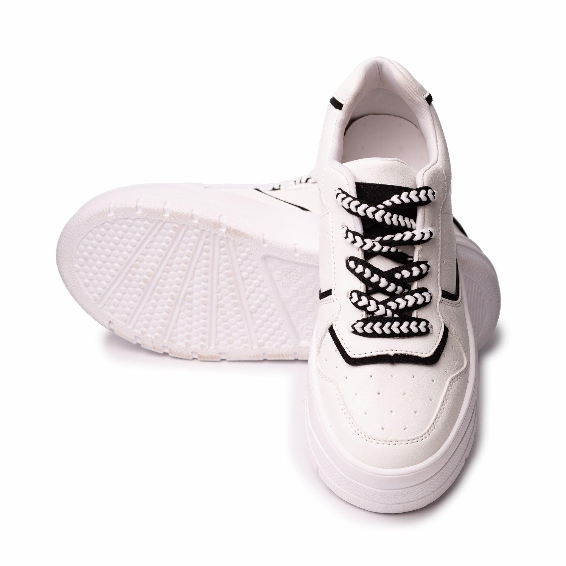 ZAPATILLAS URBANAS MUJER RULES BLANCO Y NEGRO - 5