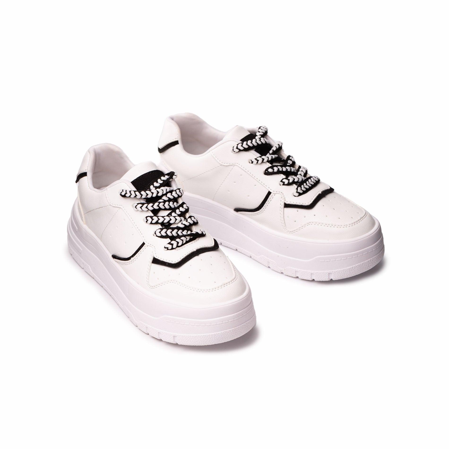ZAPATILLAS URBANAS MUJER RULES BLANCO Y NEGRO - 6