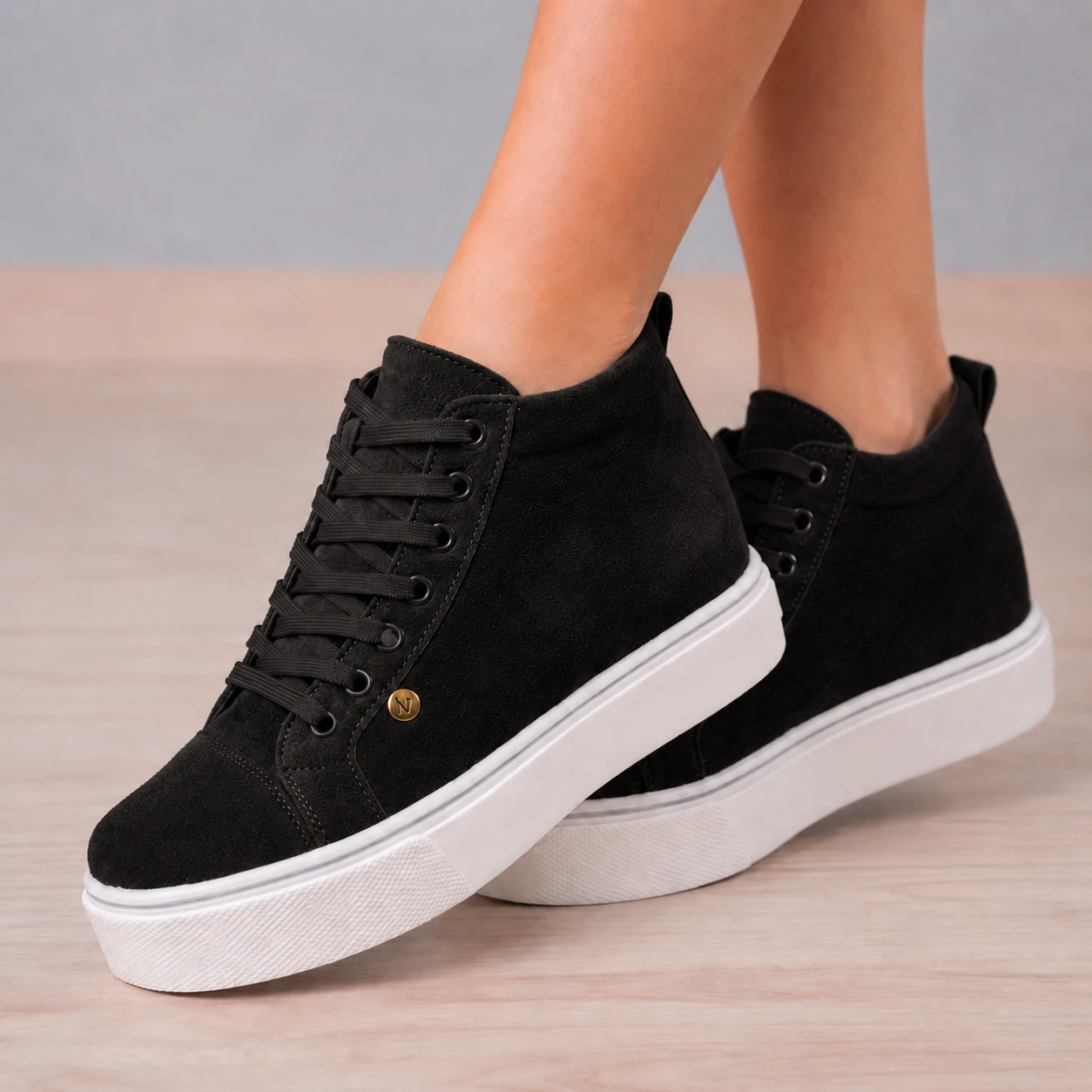 ZAPATILLAS URBANAS MUJER DOHA NEGRO - 1