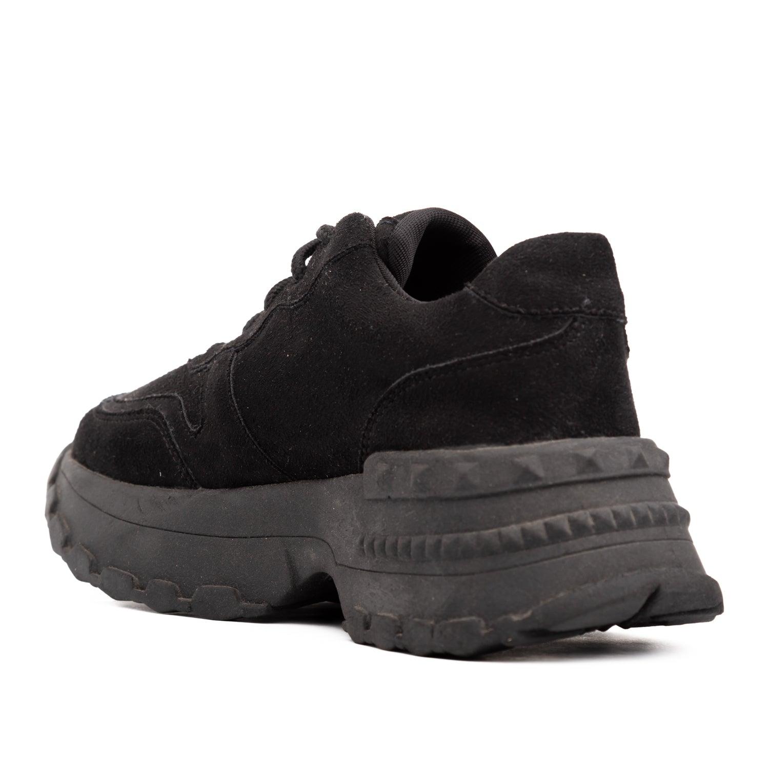 ZAPATILLAS URBANAS MUJER TALAVERA NEGRO GAMUZA - 4