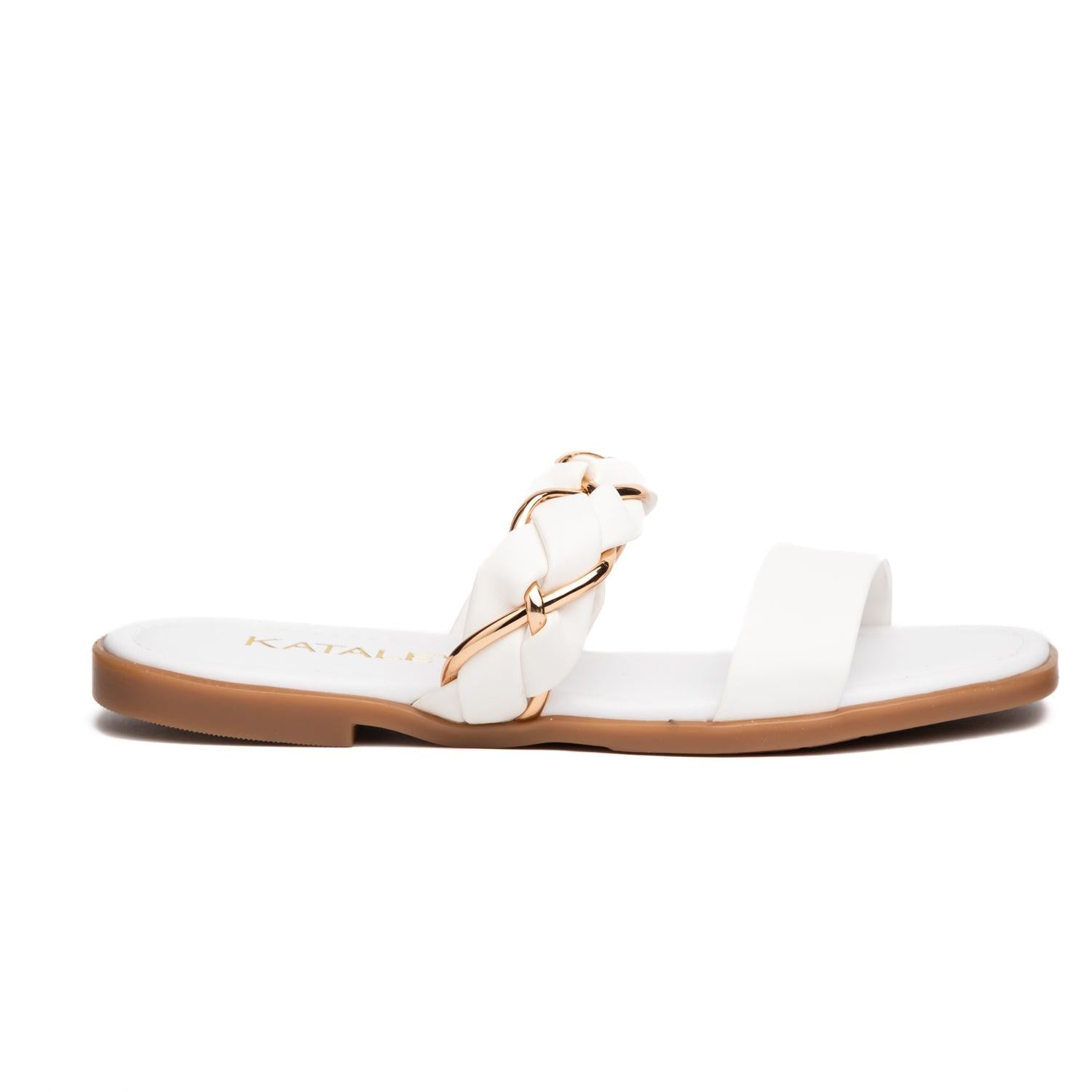 SANDALIAS CASUALES MUJER NASAU BLANCO - 2