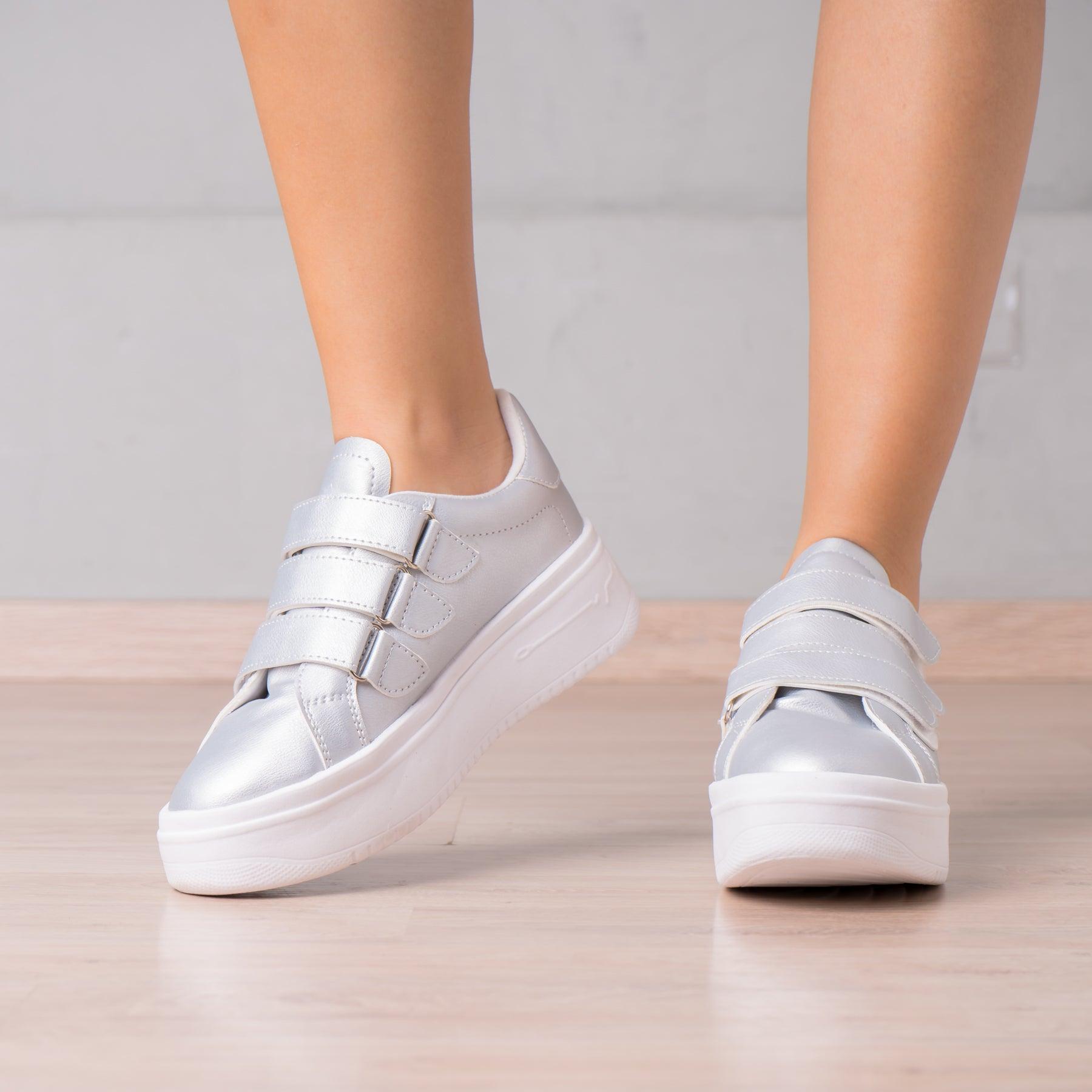 ZAPATILLAS URBANAS MUJER BUANANOTTE PLATEADO - 2