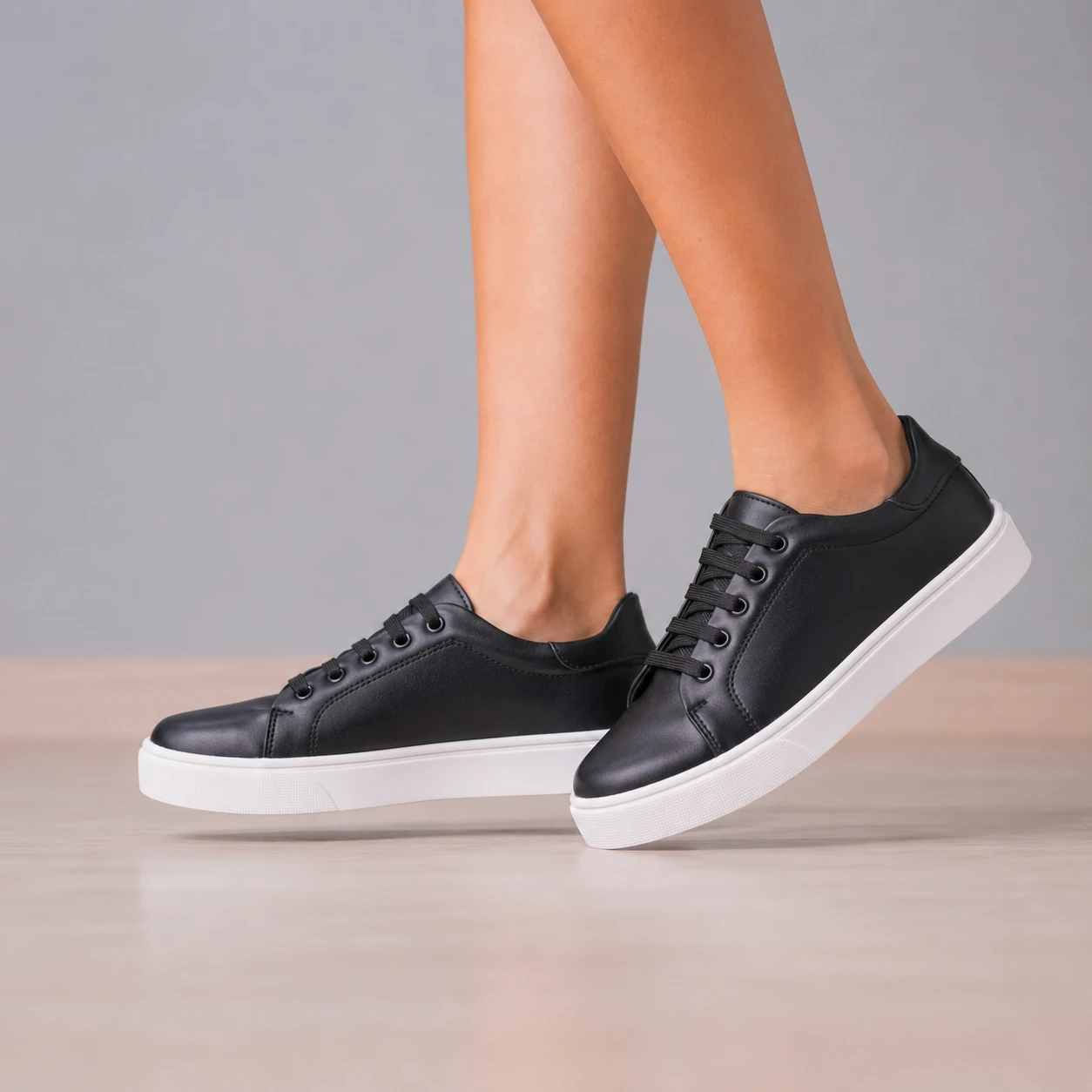 ZAPATILLAS URBANAS MUJER SPLIT NEGRO - 1