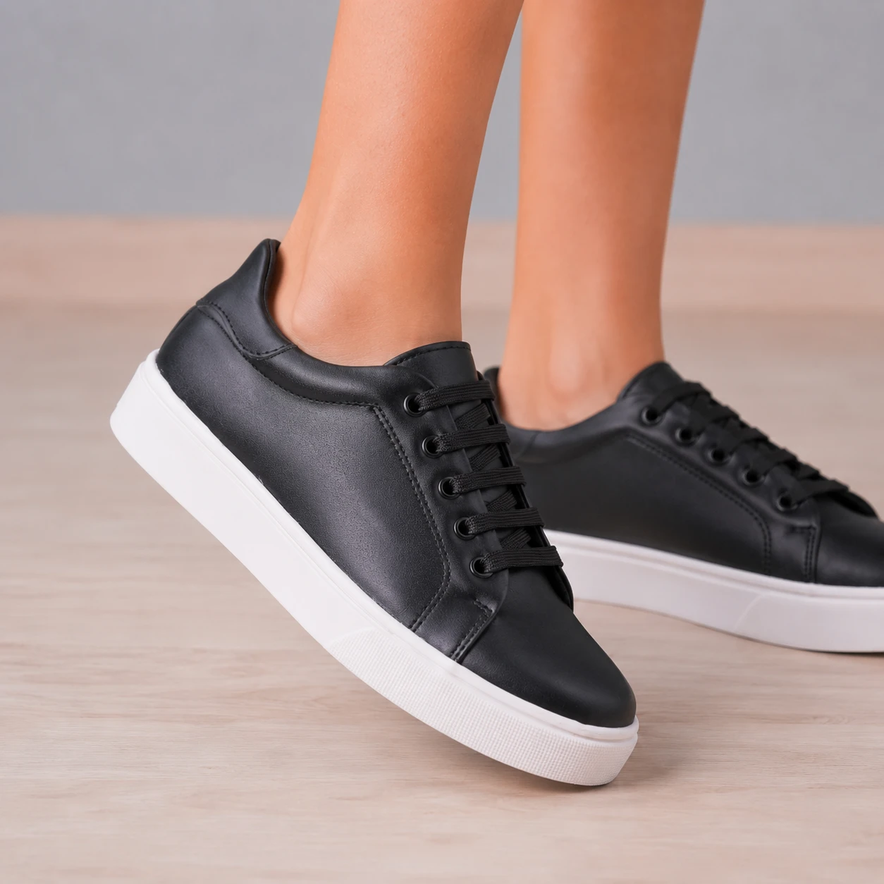 ZAPATILLAS URBANAS MUJER SPLIT NEGRO - 2