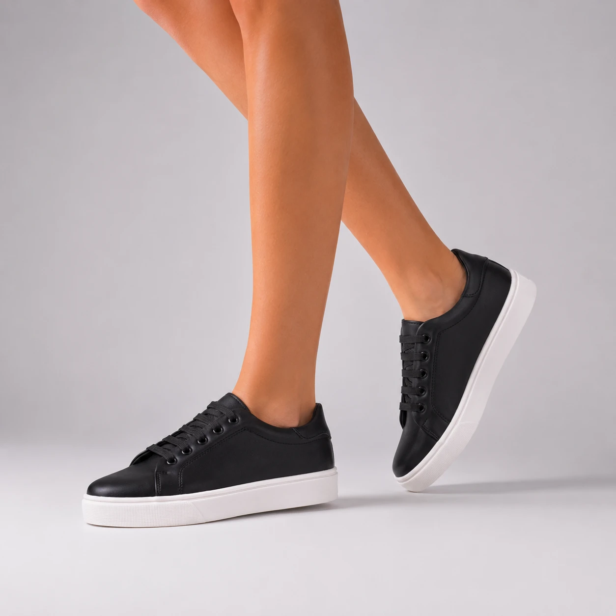 ZAPATILLAS URBANAS MUJER SPLIT NEGRO - 3