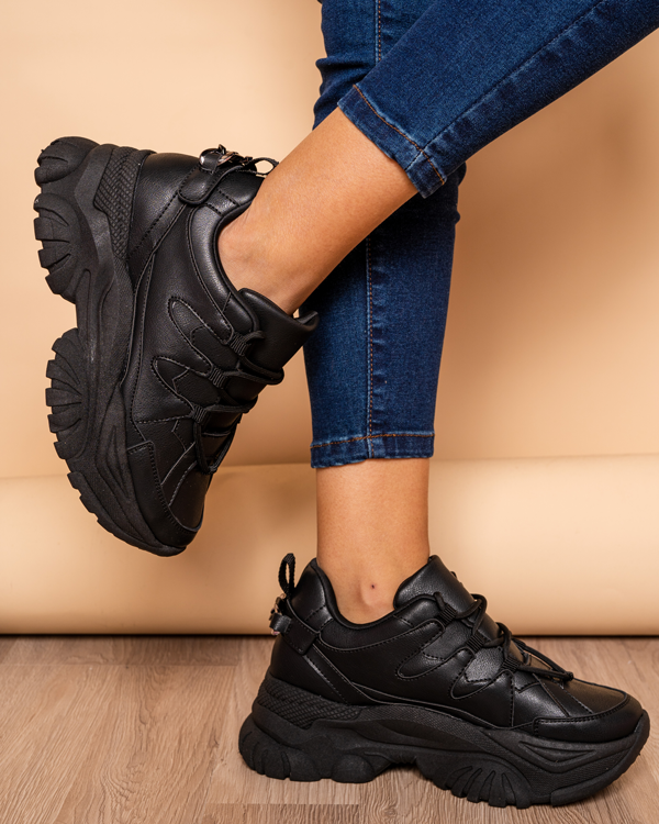ZAPATILLAS URBANAS MUJER ALBI NEGRO - 1