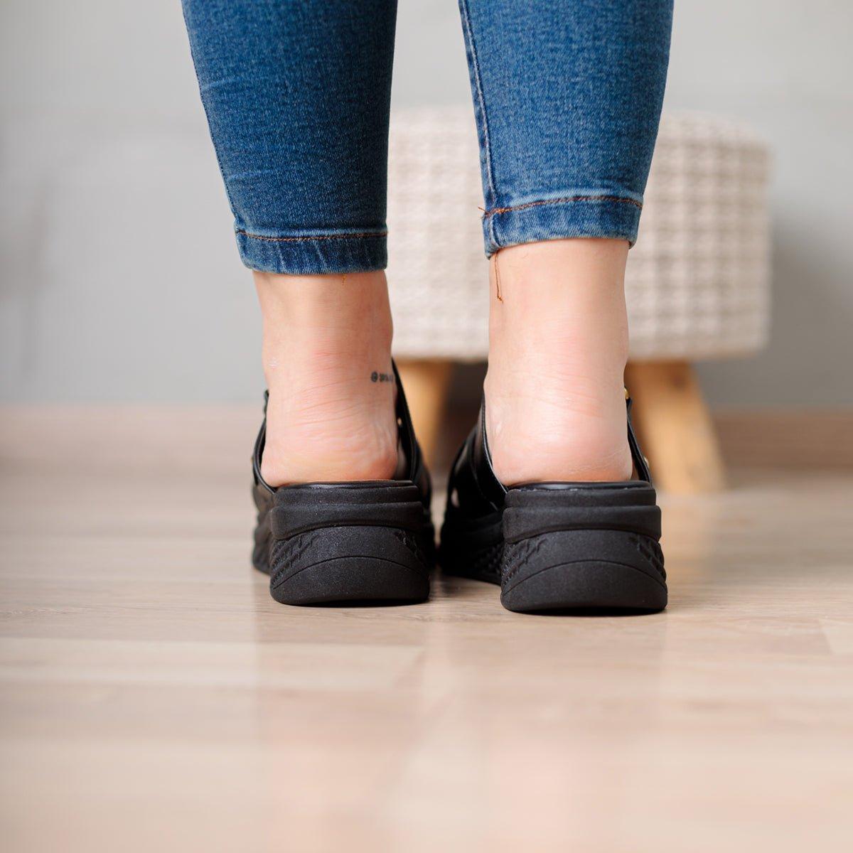 SANDALIAS CASUALES MUJER ORNELLY NEGRO - 3