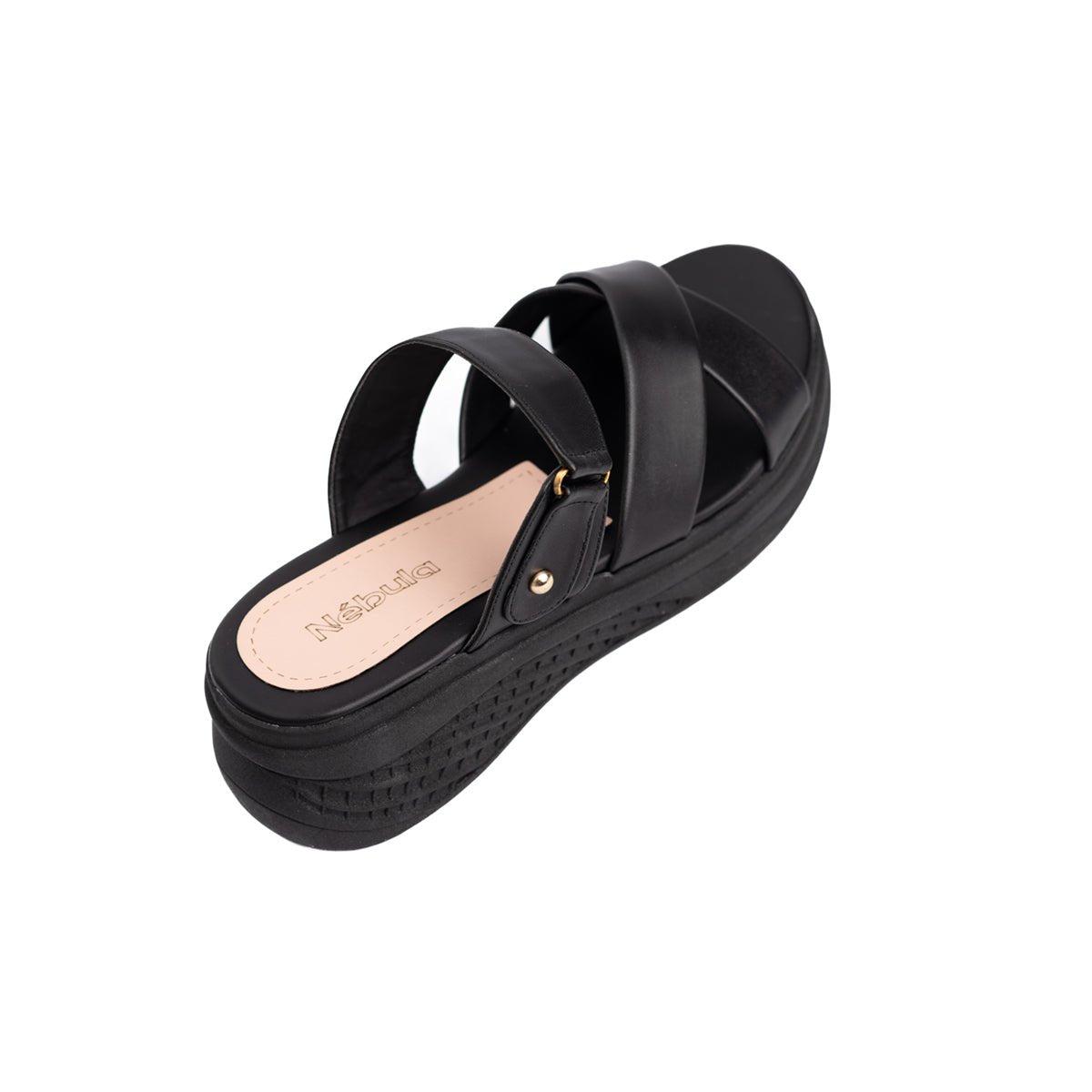 SANDALIAS CASUALES MUJER ORNELLY NEGRO - 6