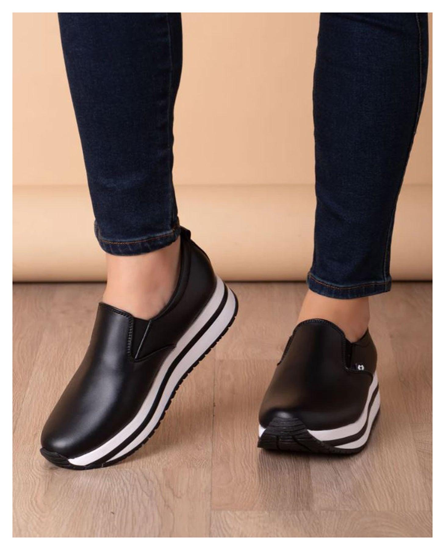 ZAPATILLAS URBANAS MUJER SHUMEN NEGRO - 2