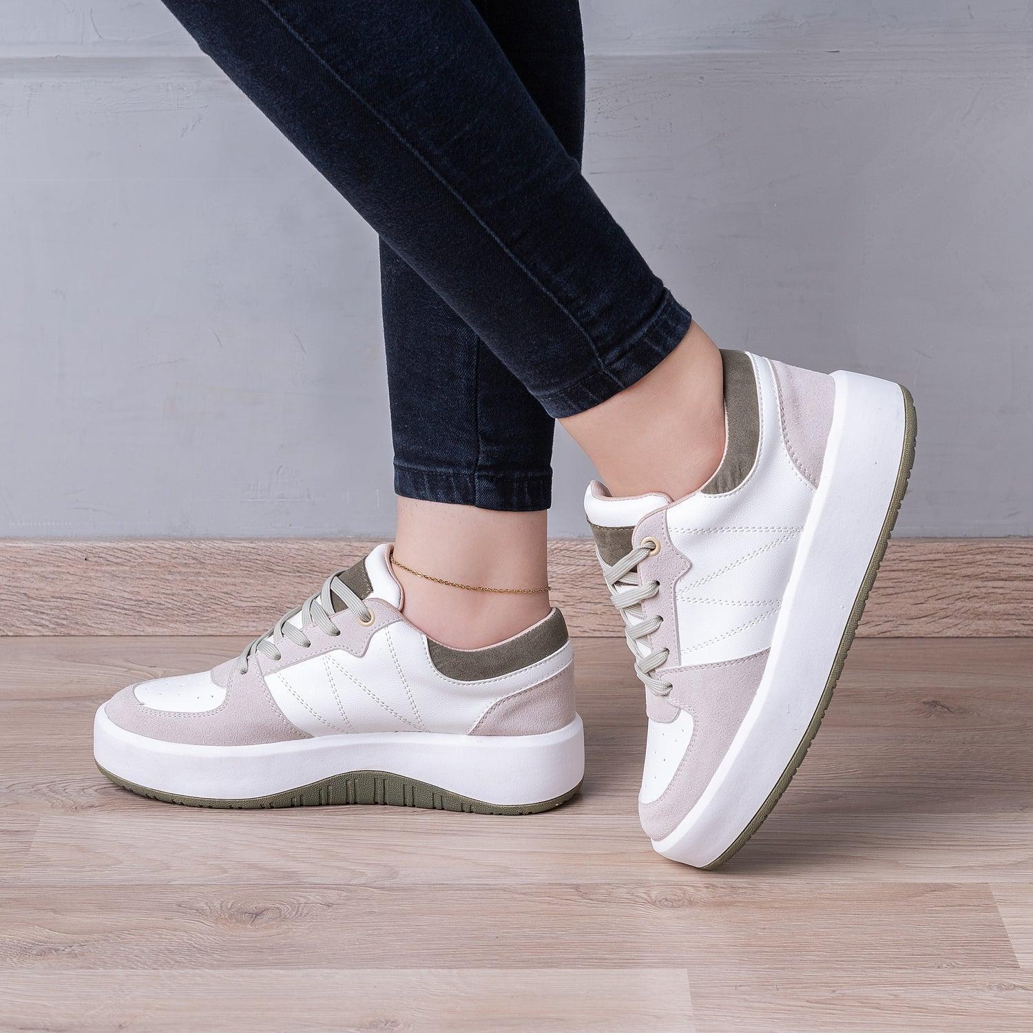 ZAPATILLAS URBANAS MUJER LIEJA VERDE - 1
